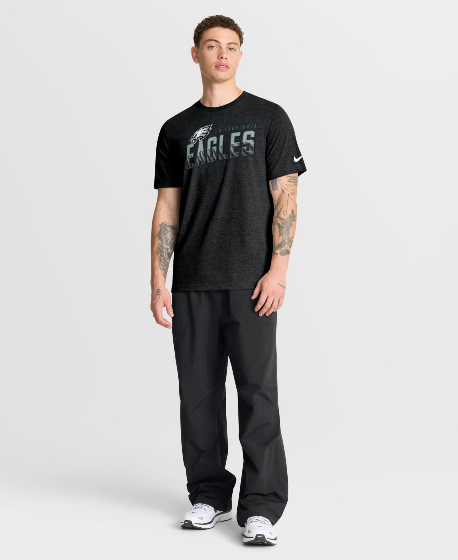 Men's Philadelphia Eagles Believe The Game Tri-Blend Screen-Print T-Shirt