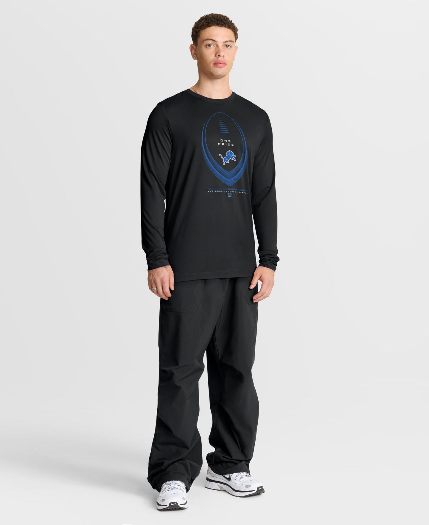 Мужская футболка Nike Detroit Lions Legend Icon Dri-FIT Long Sleeve — фото 5