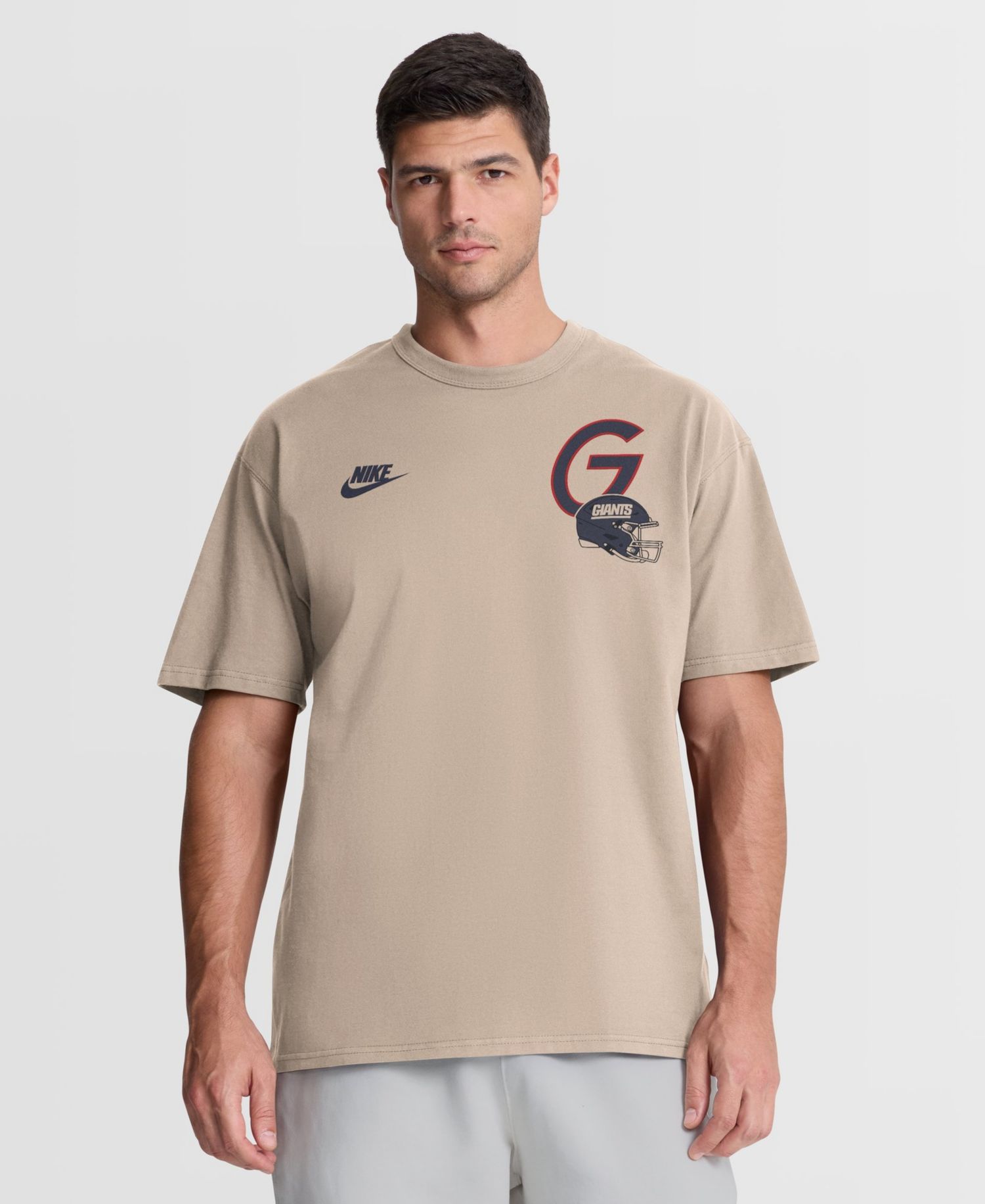 Men's Rewind Max90 New York Giants Relaxed-Fit Heavyweight T-Shirt