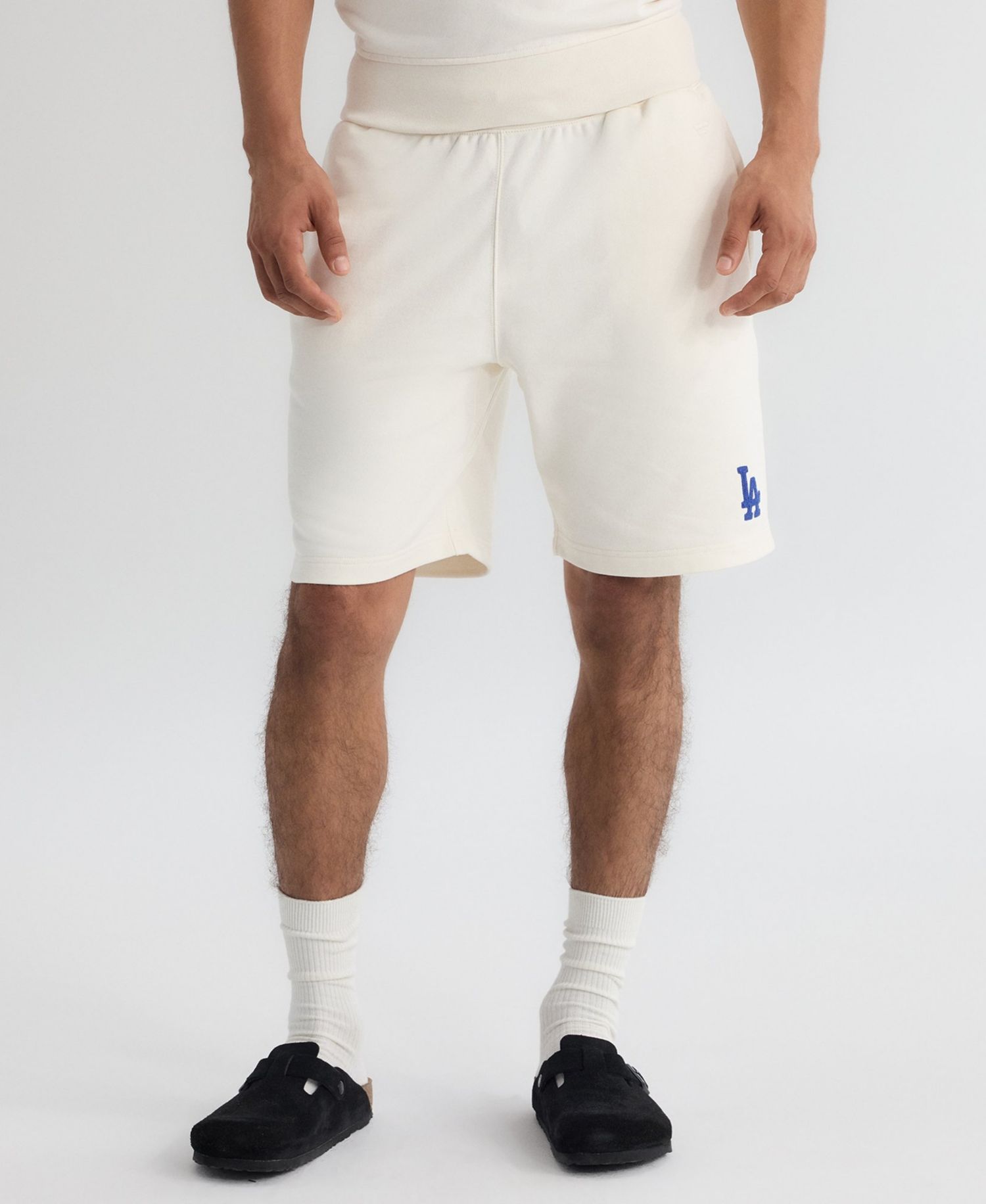 Men's Los Angeles Dodgers Iconic Terry Warm-Up Shorts, 8-1/4" Inseam