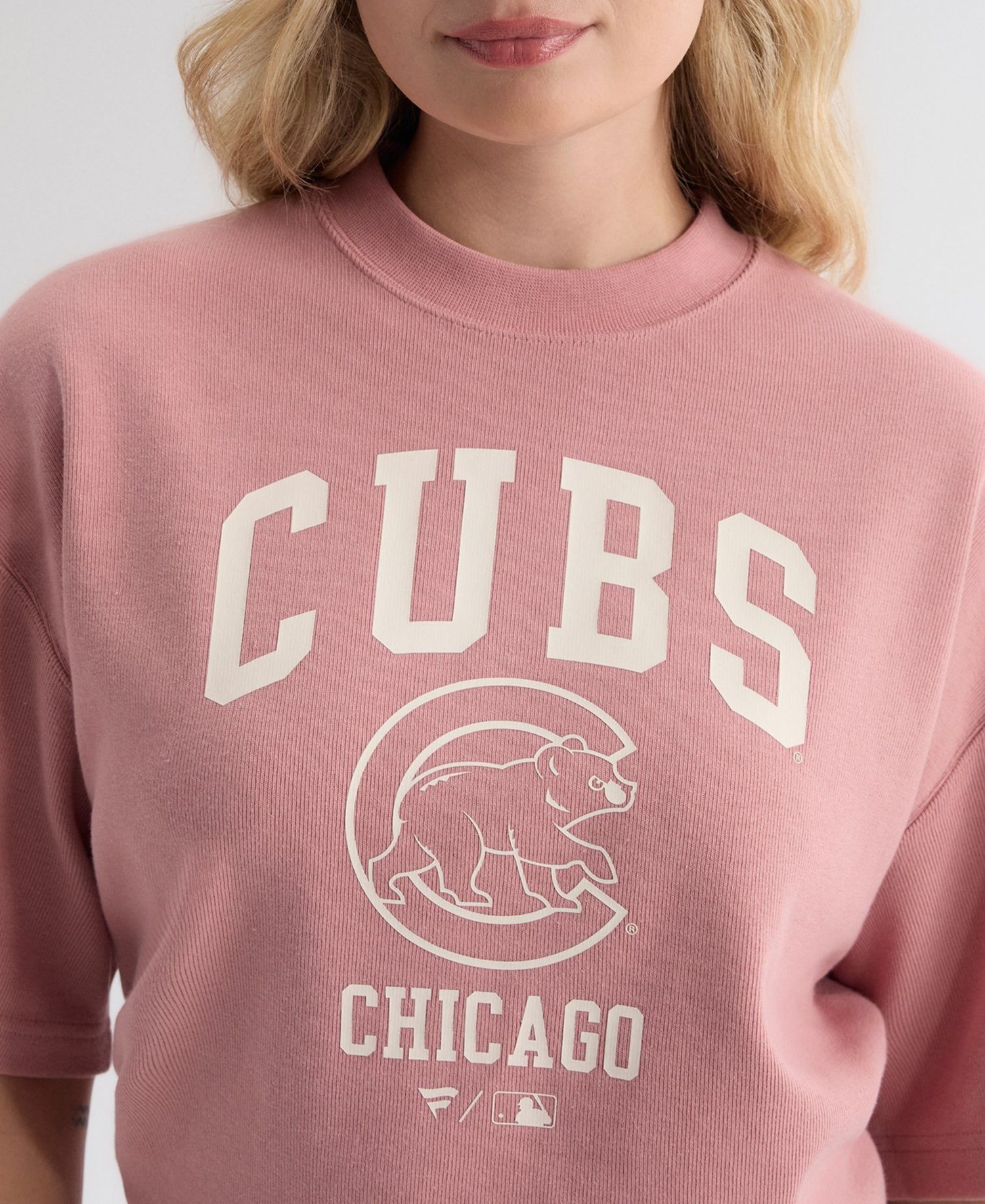 Women's Chicago Cubs Boxy Double-Face Rib T-Shirt