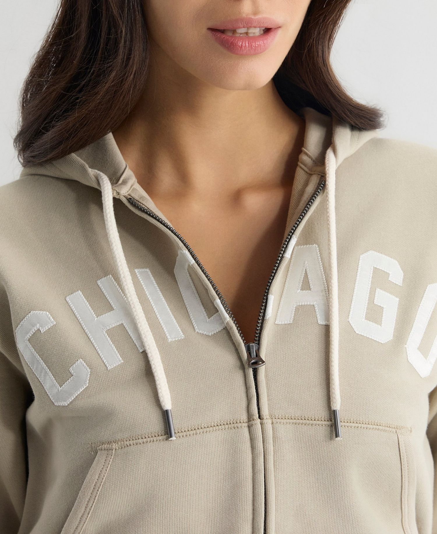Women's Chicago Cubs Iconic Terry Full-Zip Hoodie