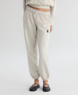 Women's New York Yankees Iconic High-Rise Terry Track Pants
