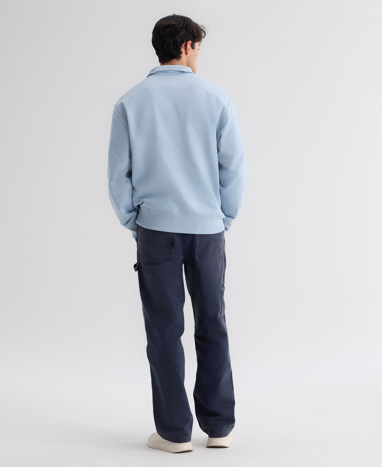 Men's New York Mets Iconic Quarter-Zip Relaxed-Fit Sweatshirt