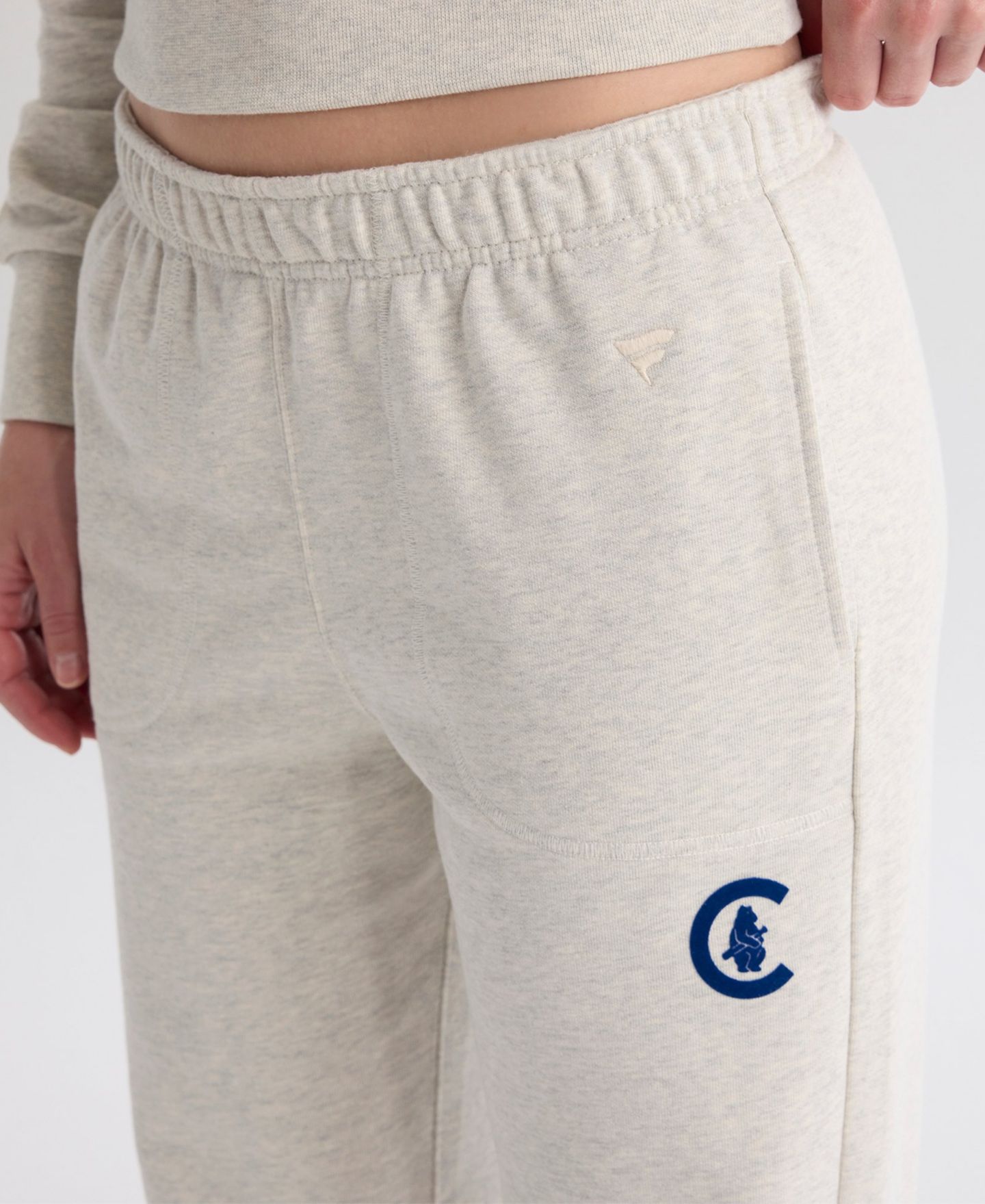 Женские брюки Fanatics Chicago Cubs Iconic High-Rise Tapered-Leg Track — фото 7