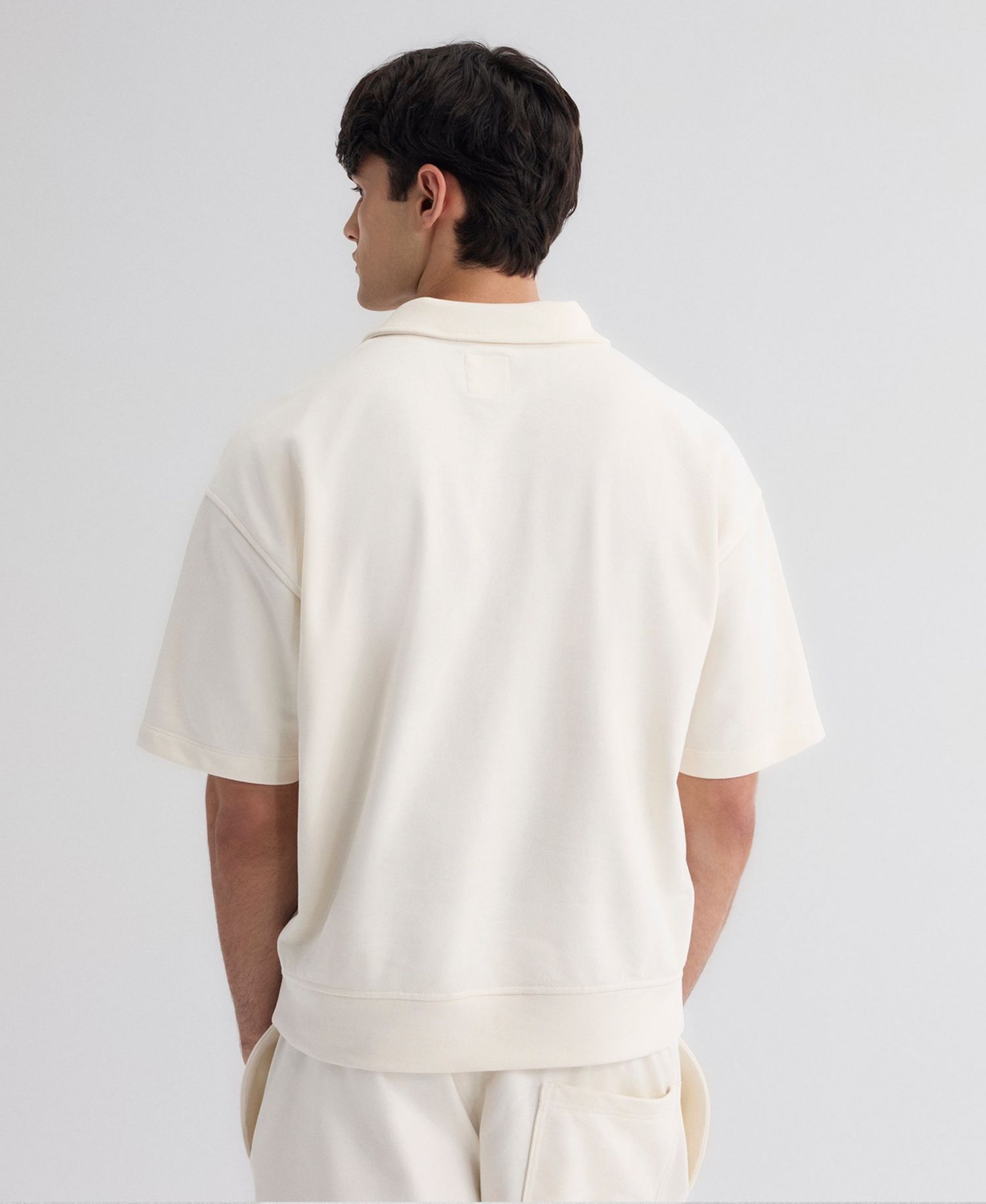 Men's Philadelphia Phillies Iconic Mock Neck Relaxed-Fit Short-Sleeve Pullover