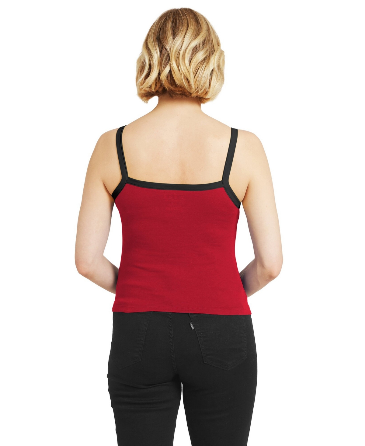Wear by Erin Andrews Women's Kansas City Chiefs Color Block Distressed Screen Print Graphics Tank Top