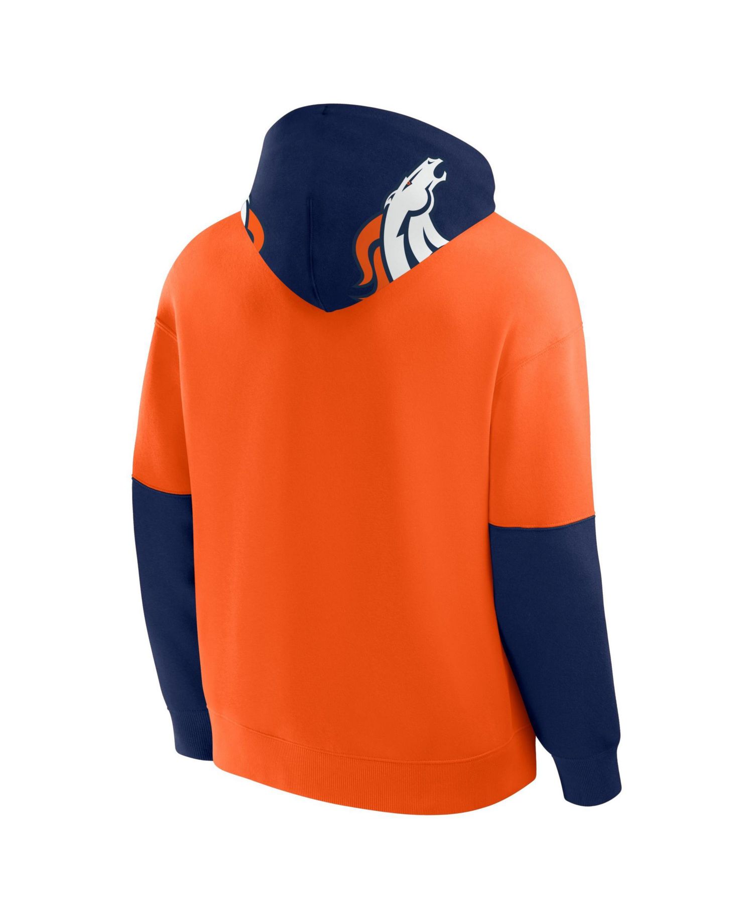 Men's Denver Broncos Relaxed-Fit Fleece Pullover Hoodie