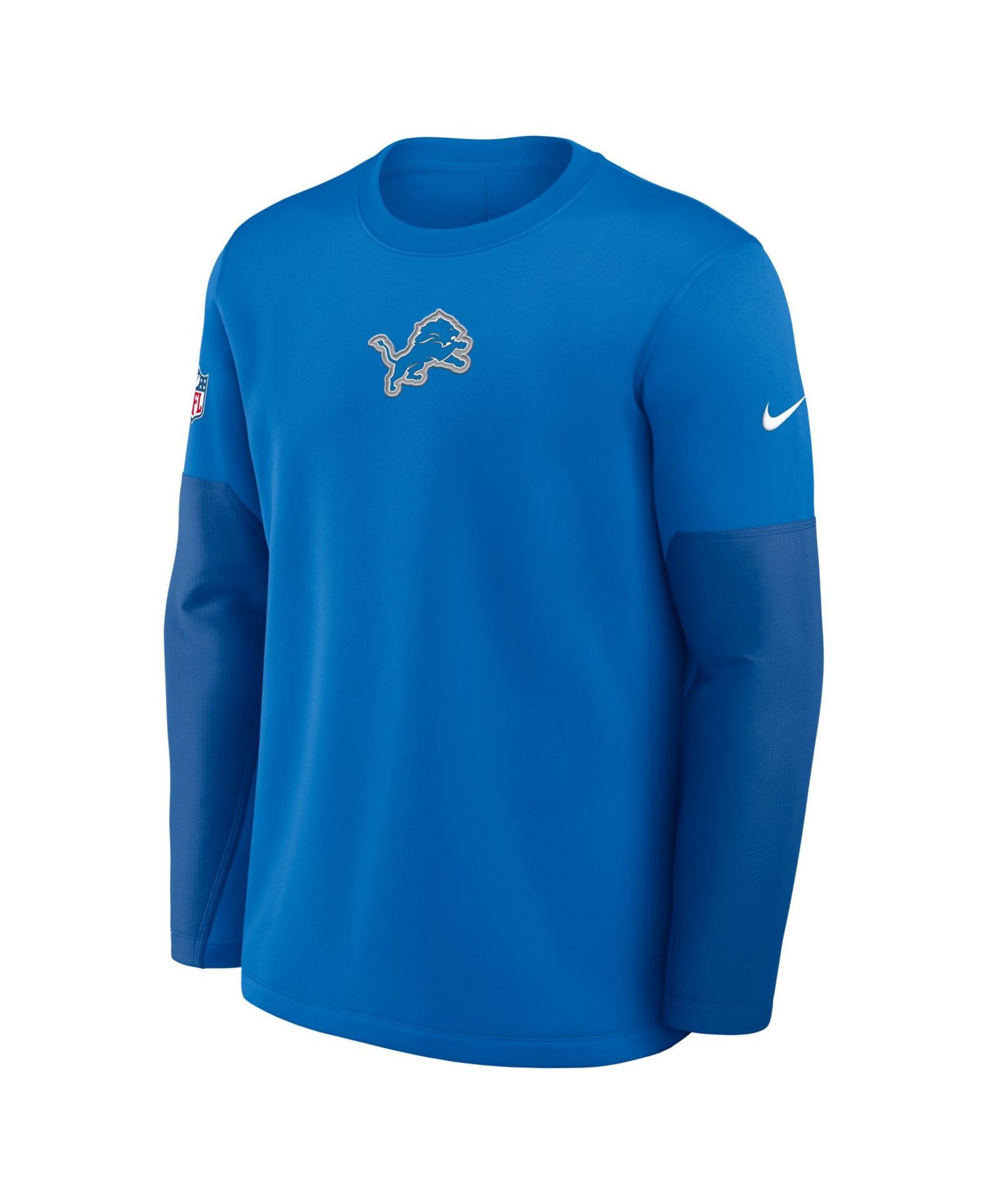 Men's Detroit Lions Sideline Coaches Crew-Neck Sweatshirt