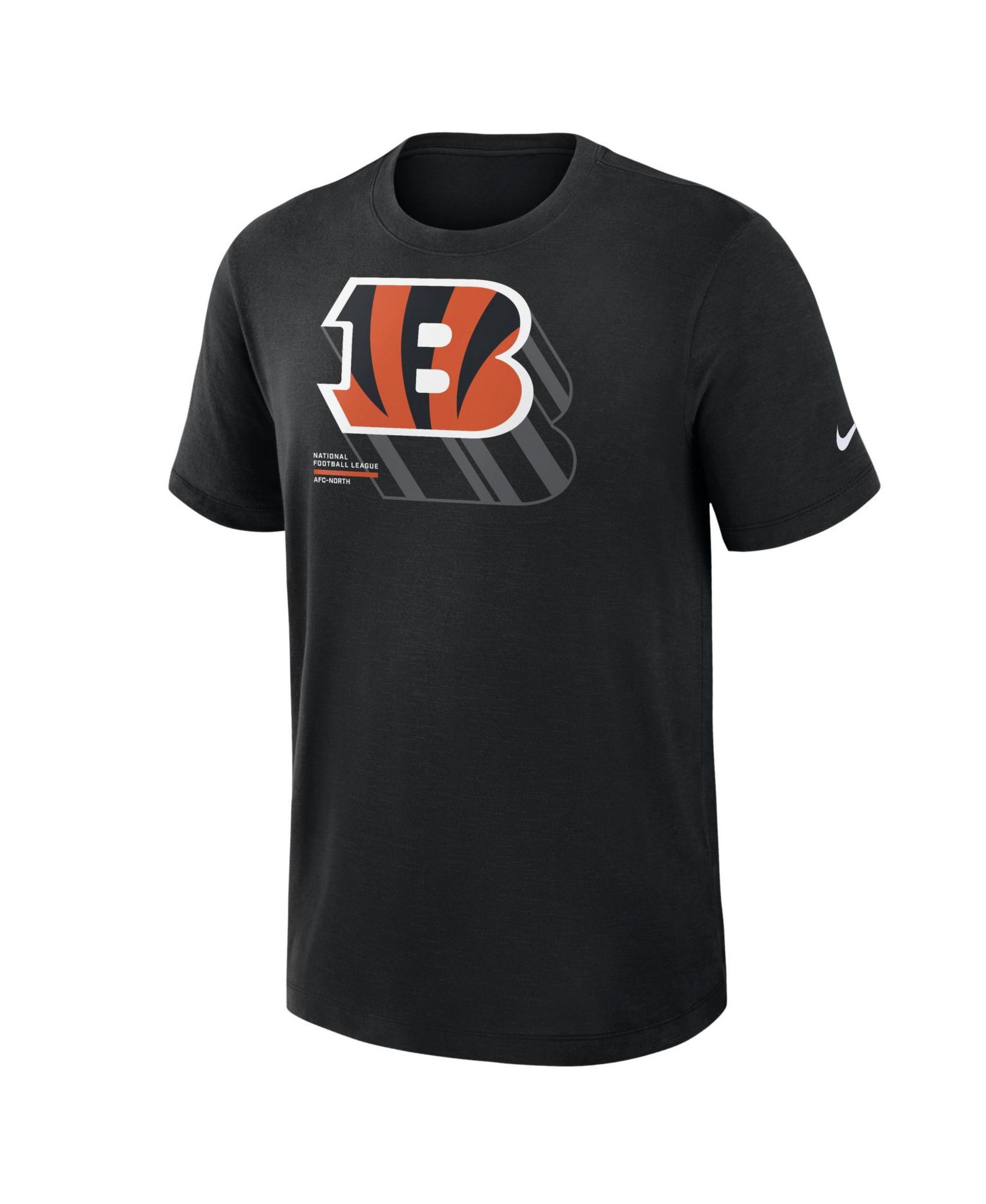 Men's Cincinnati Bengals Left End Run Slub Sueded T-Shirt