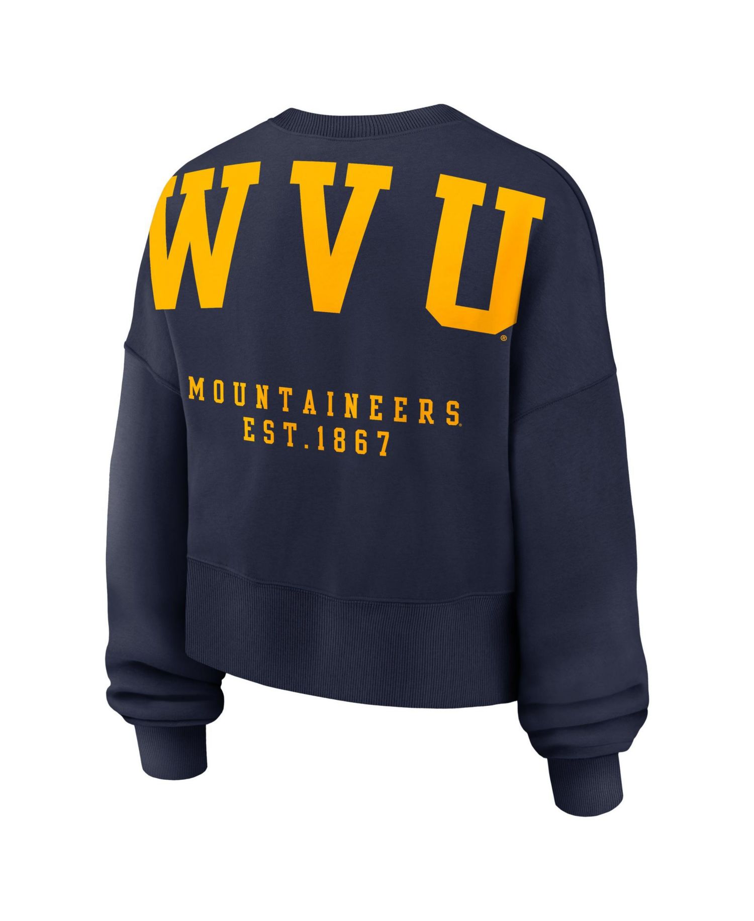 Women's West Virginia Mountaineers Phoenix Oversized Dropped-Shoulder Sweatshirt