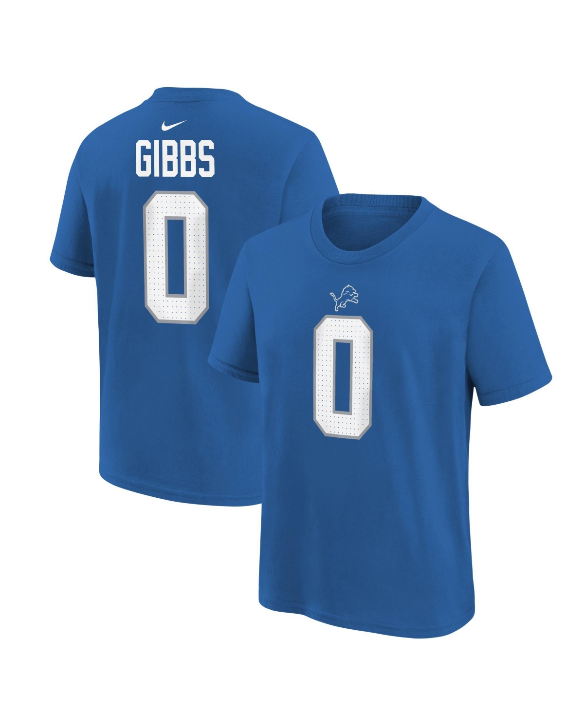 Nike Boys' 4-20 Jahmyr Gibbs Player Name & Number Crewneck Cotton T-Shirt