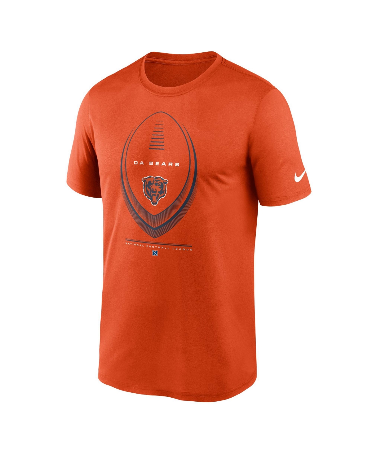 Nike Men's Chicago Bears Legend Icon Crew Neck Screen-Print Graphics T-Shirt