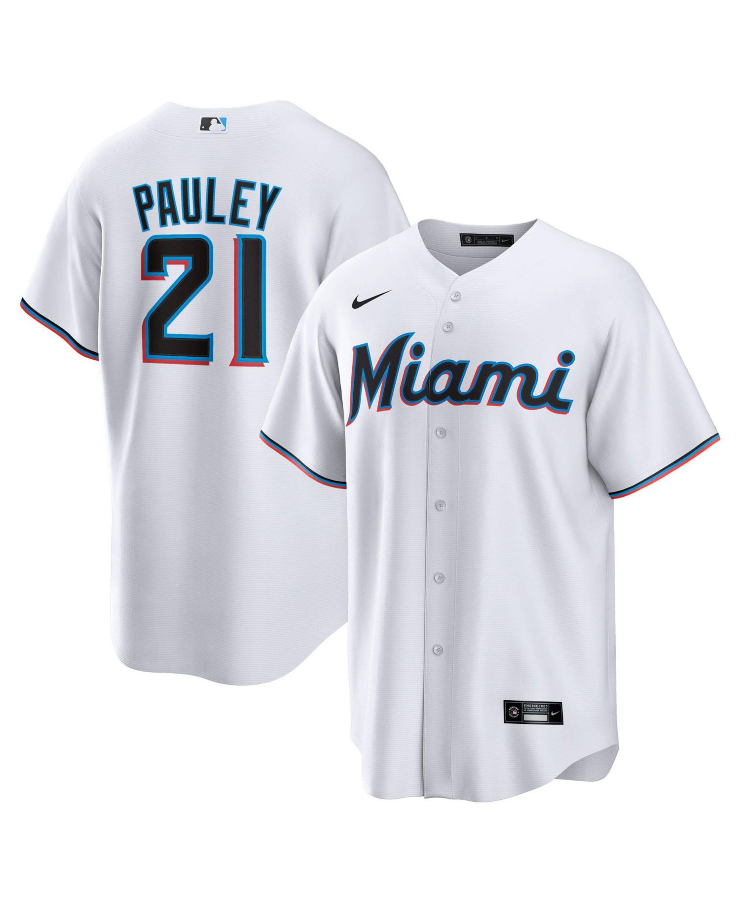 Men's Miami Marlins Graham Pauley Relaxed-Fit V-Neck Jersey