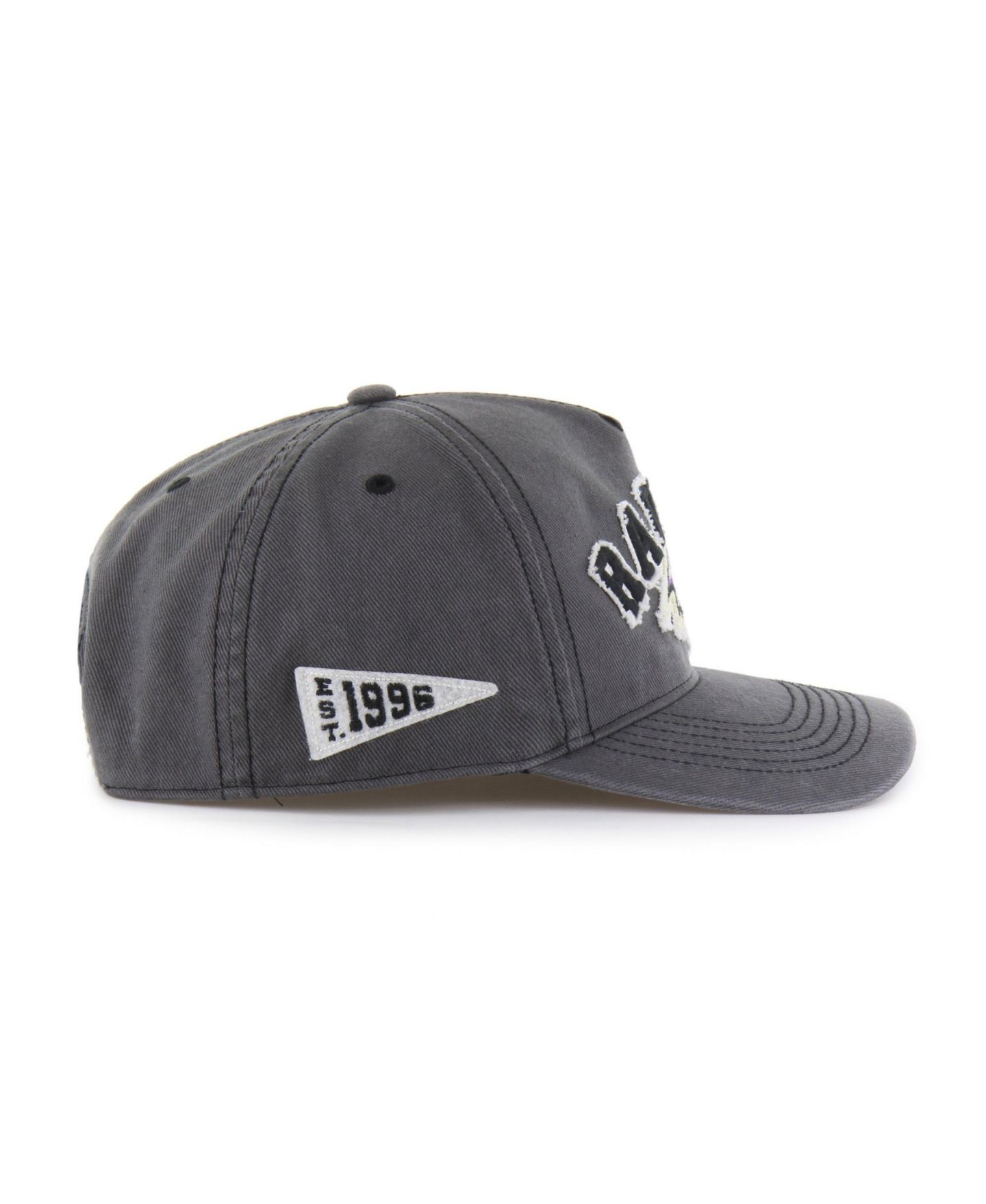 Мужская кепка '47 Brand Charcoal Baltimore Ravens Calderwood Well Worn Hitch Adjustable Hat — фото 3