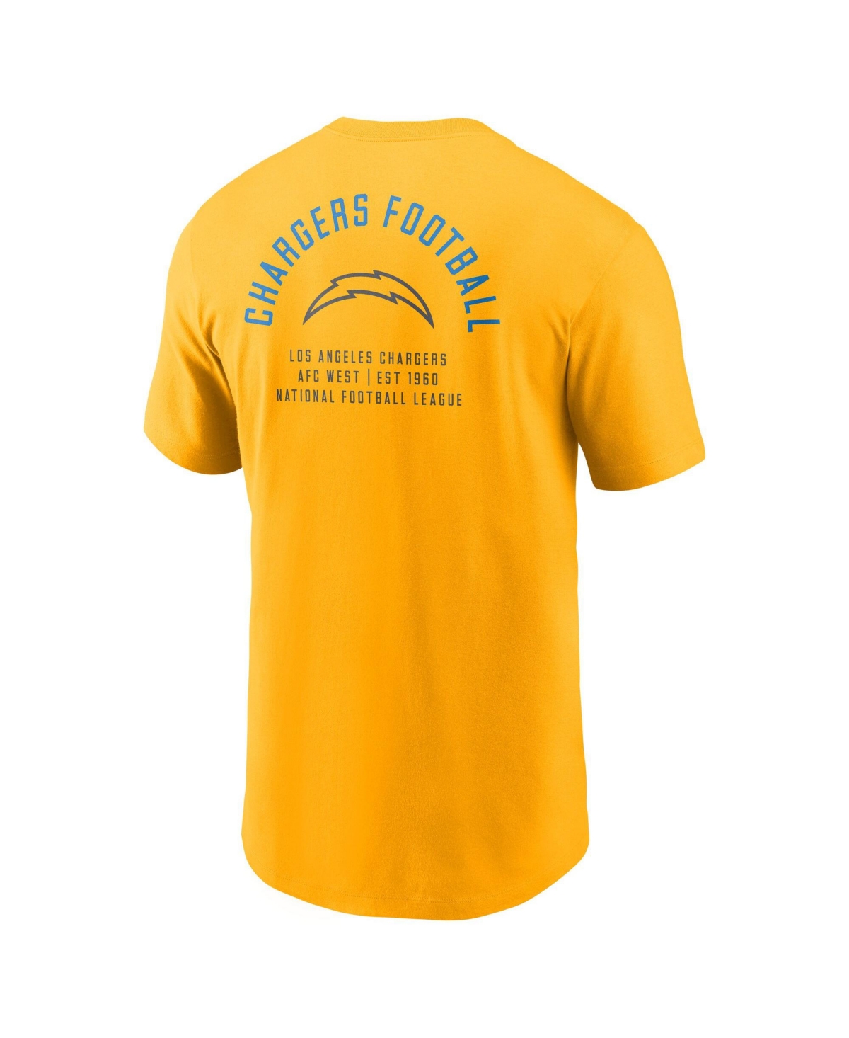 Nike Men's Los Angeles Chargers Essential Screen-Print Graphics T-Shirt