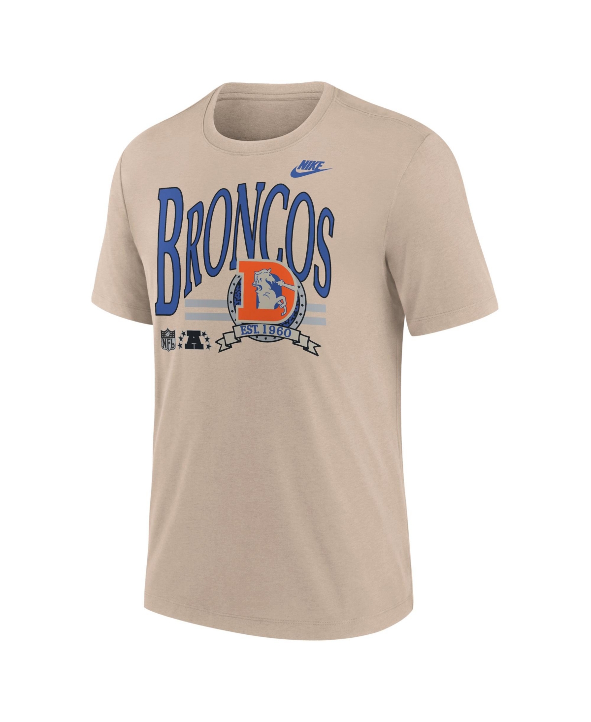 Nike Men's Denver Broncos Favorable Timeline Tri-Blend T-Shirt