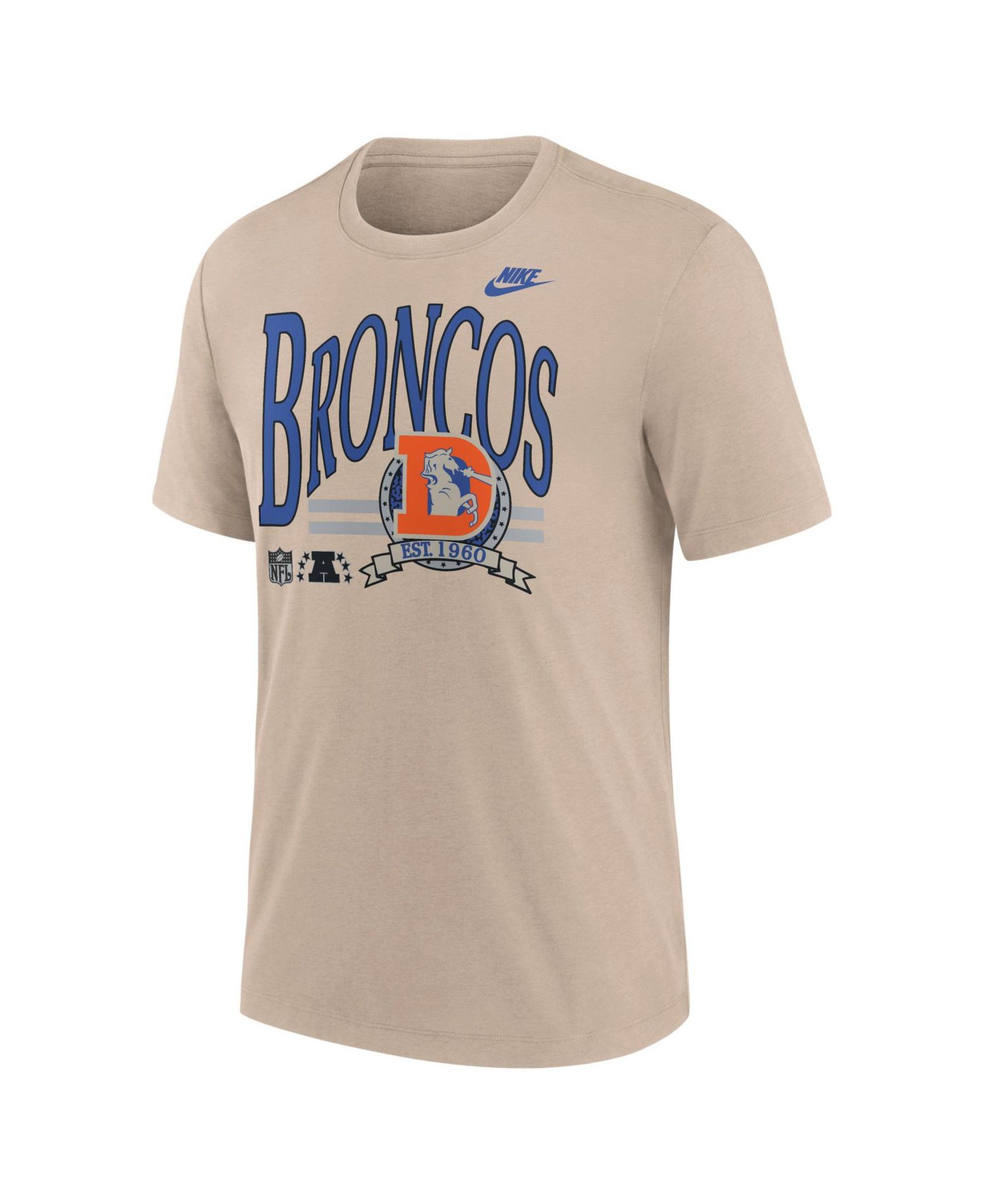 Men's Denver Broncos Rewind Vintage Tri-Blend T-Shirt