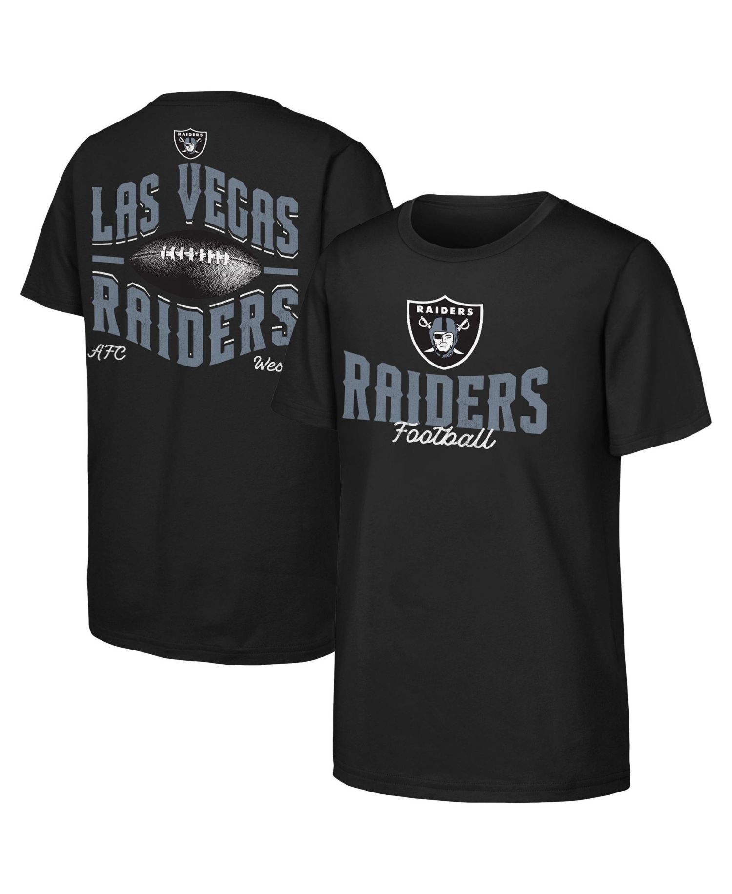 Boys' and Girls' Las Vegas Raiders Top Pick Screen Print Regular-Fit T-Shirt