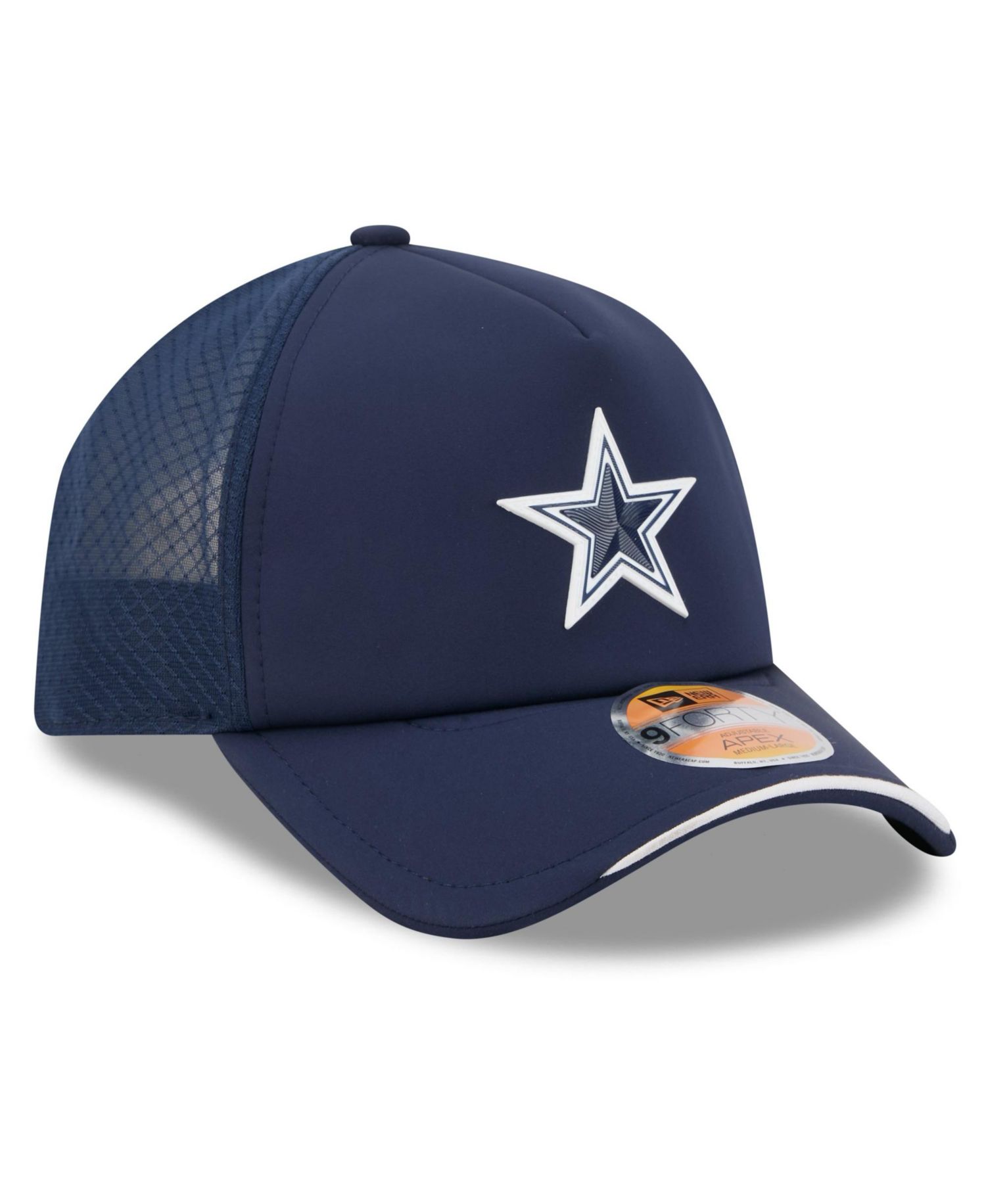 Men's Dallas Cowboys 9FORTY Apex Adjustable Mesh Trucker Hat