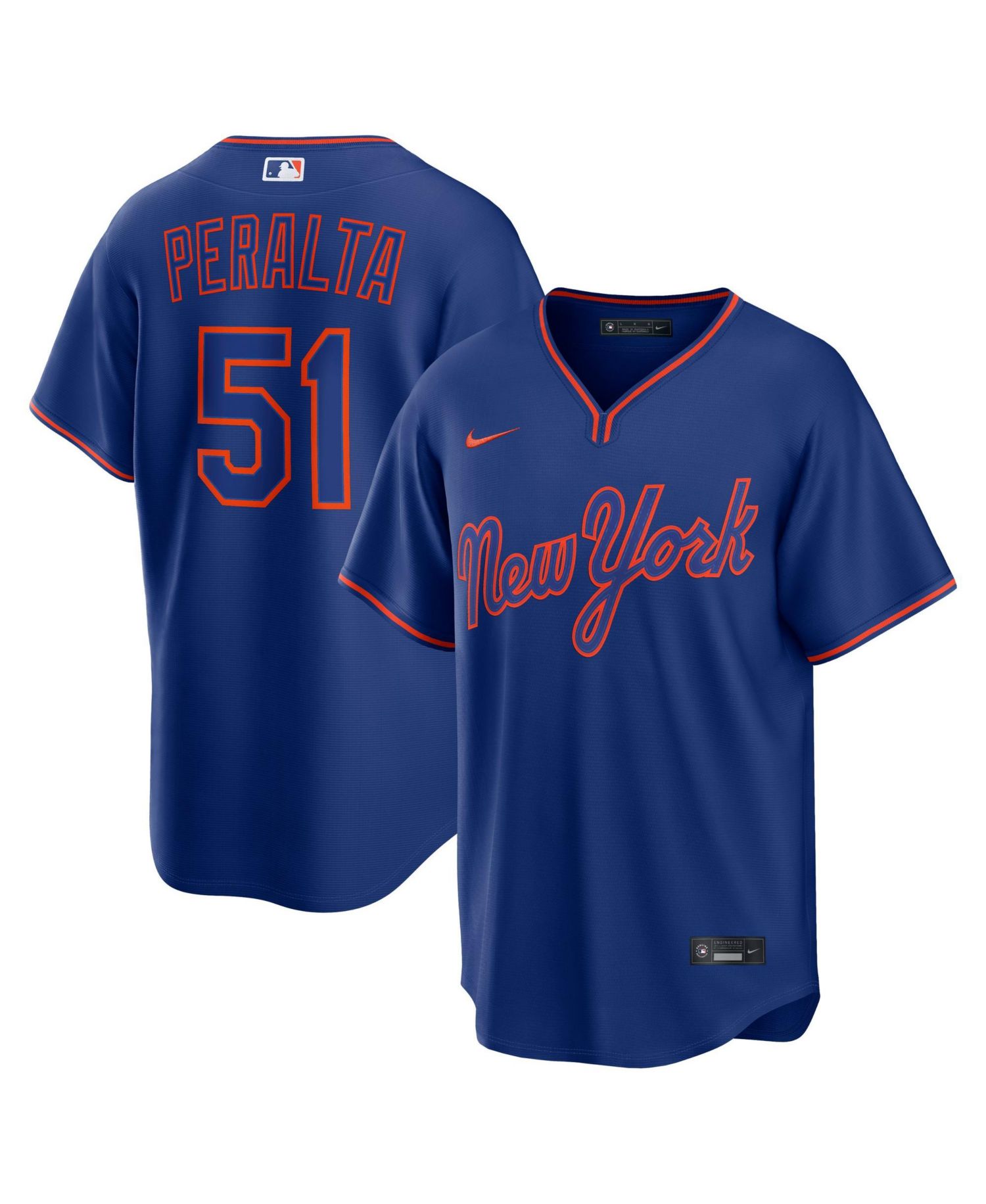 Men's New York Mets Freddy Peralta Replica Alternate Jersey