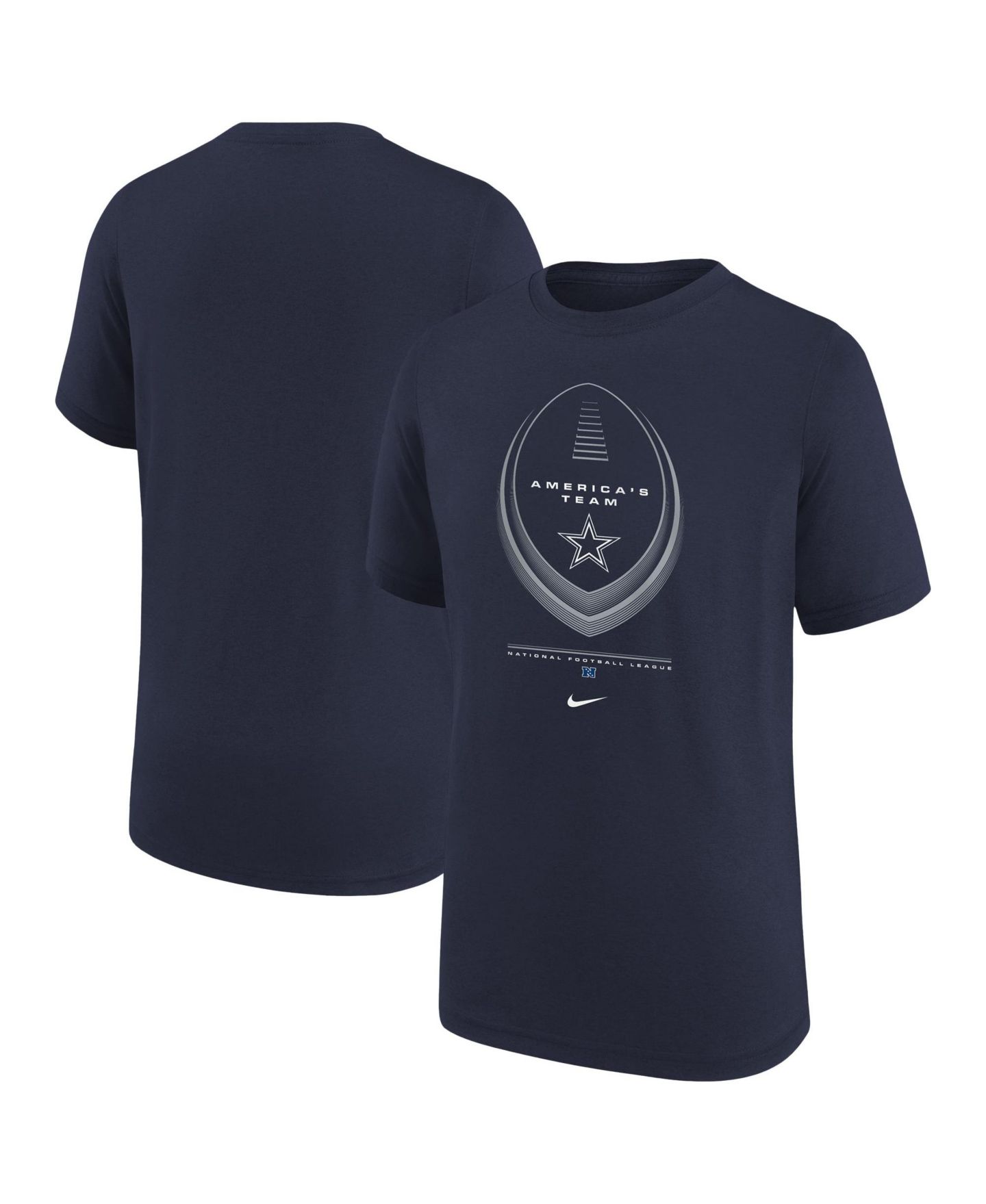 Детская футболка Nike Navy Dallas Cowboys Legend Icon Dri-FIT — фото 1