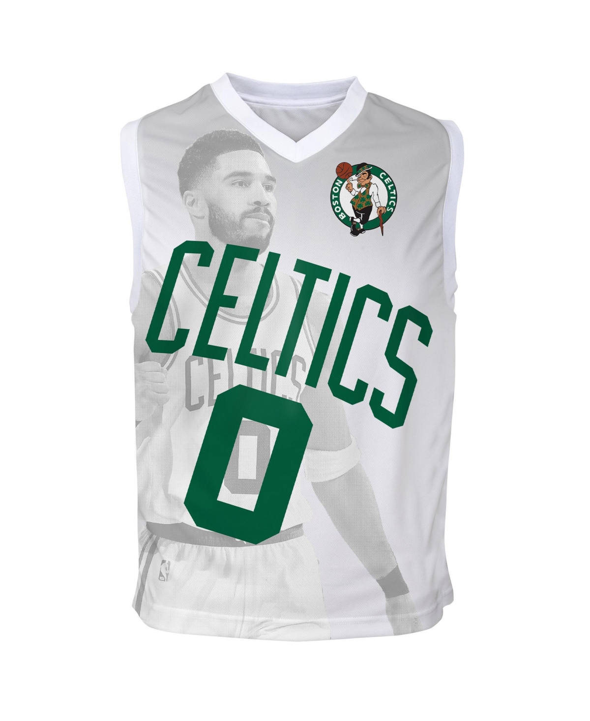 Outerstuff Boys' and Girls' Boston Celtics Jayson Tatum Hometown Fashion V-Neck Jersey