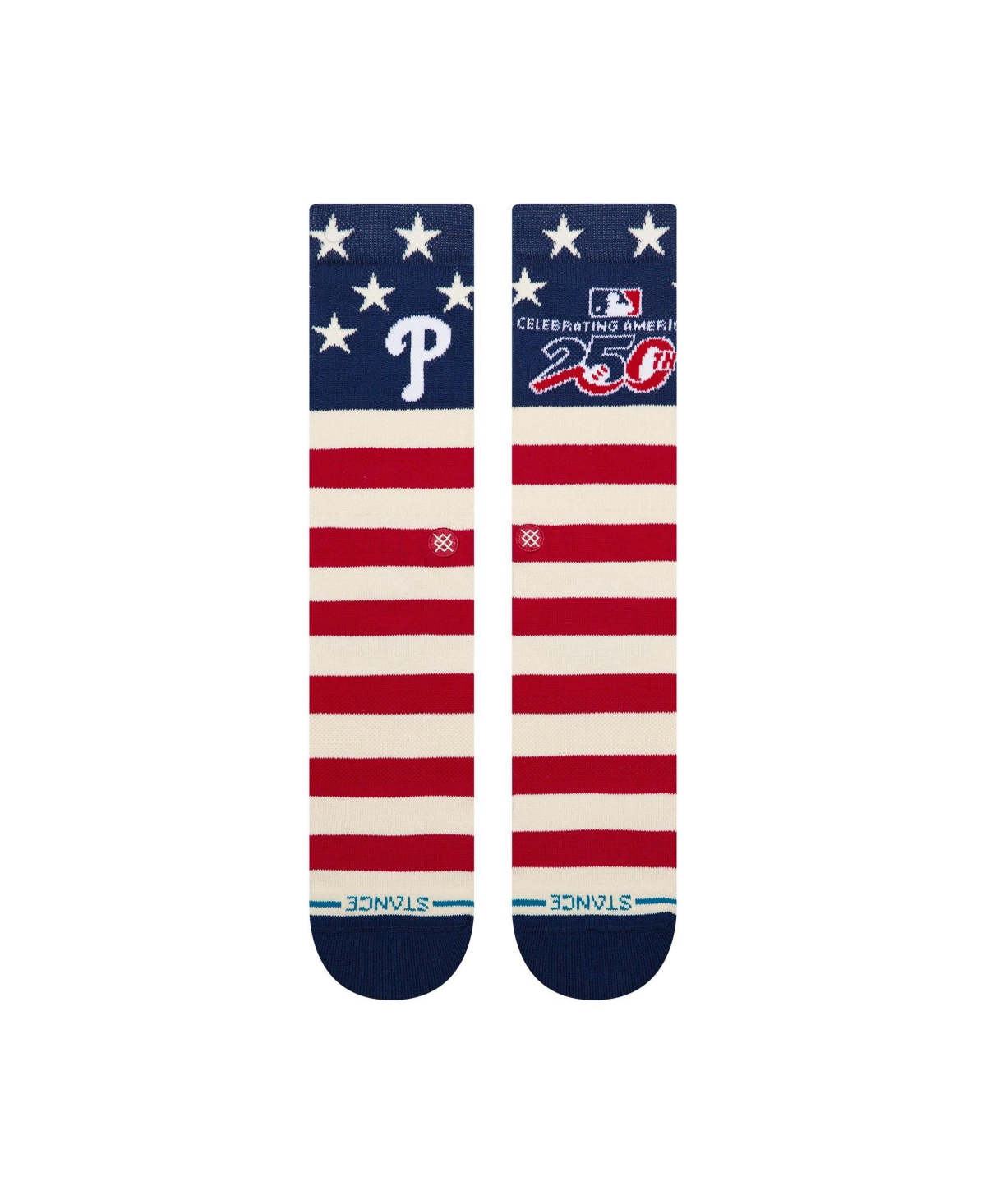 Stance Men's and Women's Philadelphia Phillies 250th Anniversary Stripe Ribbed Crew Socks