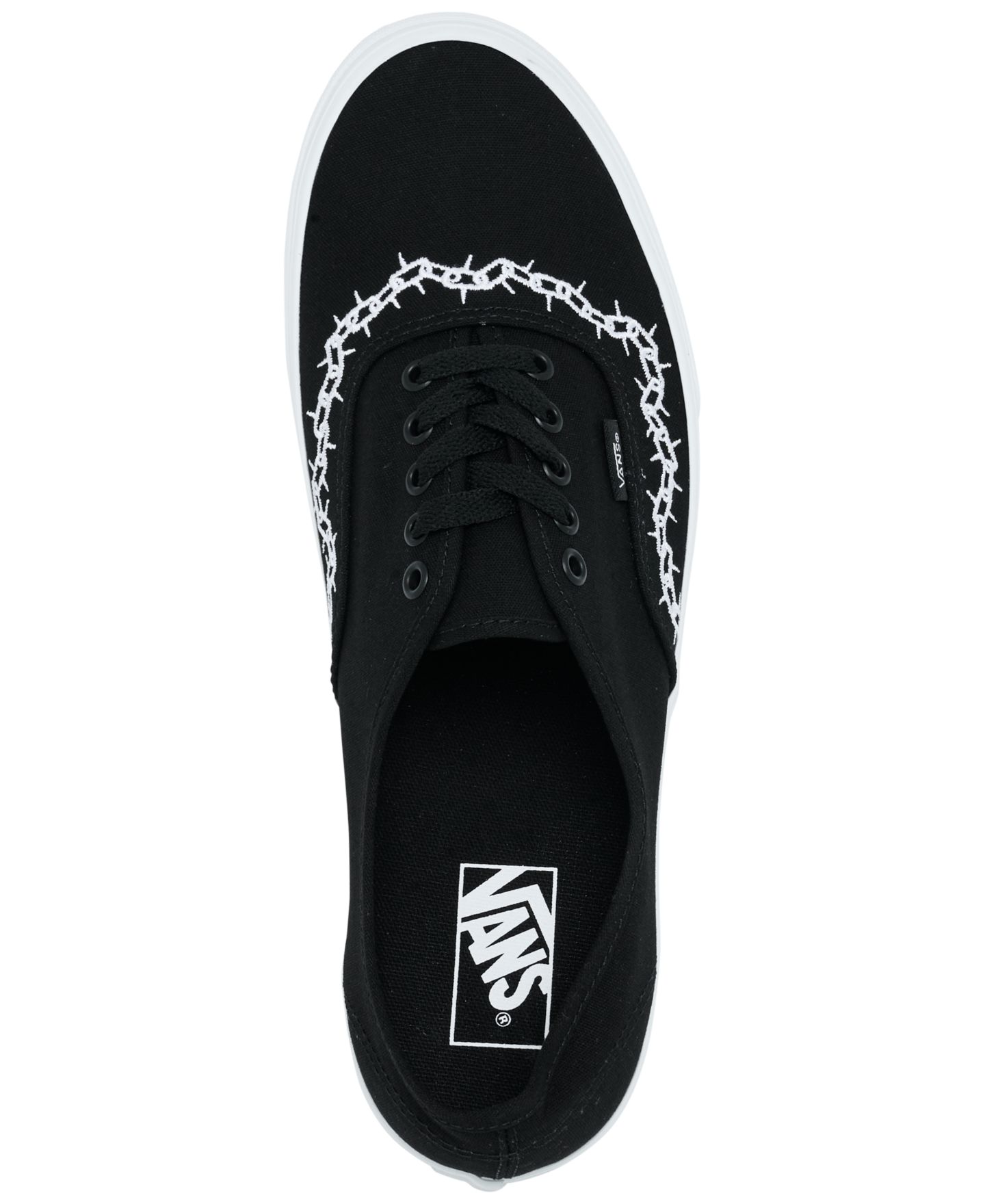 Мужские кроссовки Vans Authentic Lifestyle, цвет: Чёрный / Белый — фото 5