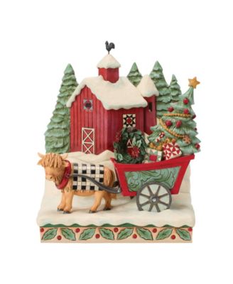 Heartwood Creek Highland Glen Barn Diorama Figurine