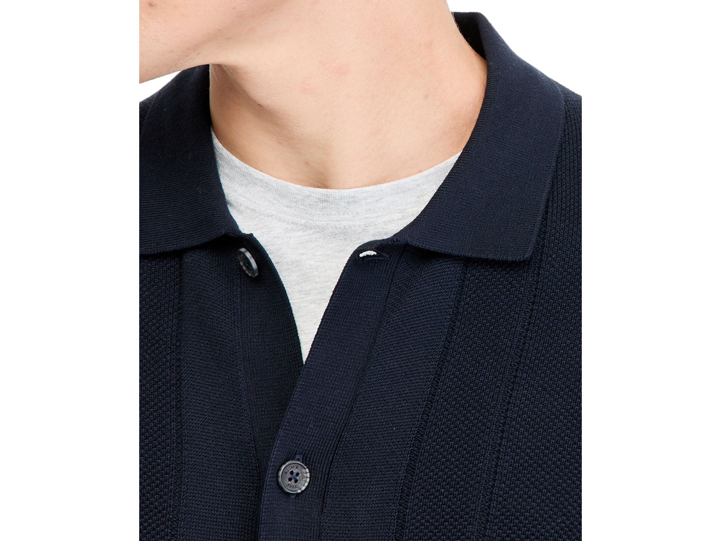 Мужской свитер Rodd & Gunn Quinns Flat Long-Sleeve Knit, цвет: Тёмно-синий — фото 6