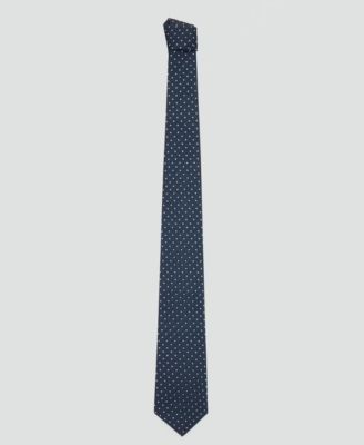 Men's Polka-Dot Silk-Blend Wide Tie