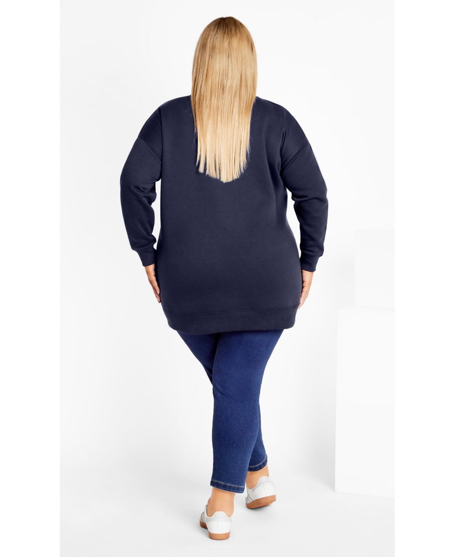 Women's Plus Size Jade Longline Zip Top