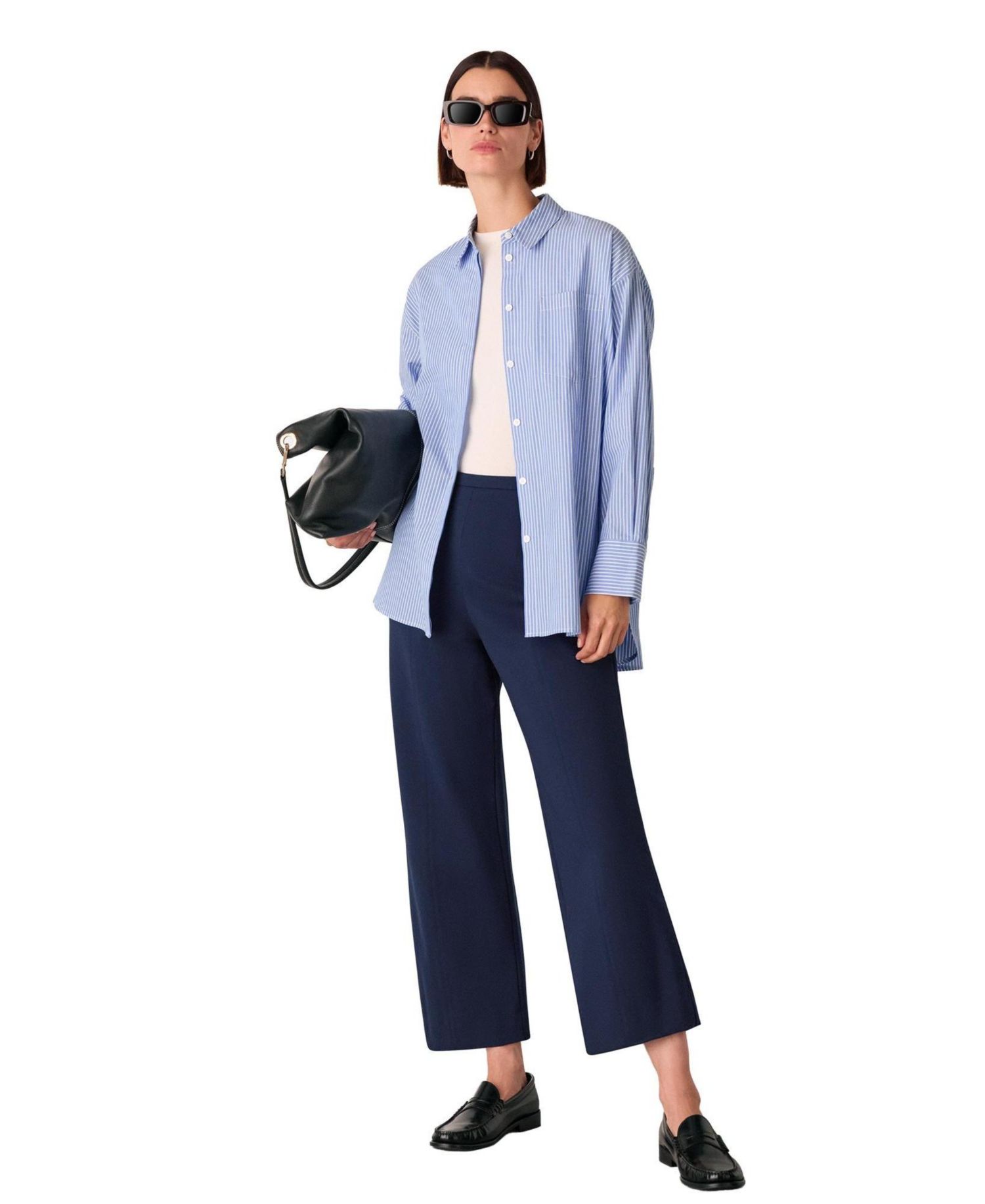 Women's Camilla Cropped Wide-Leg Trousers
