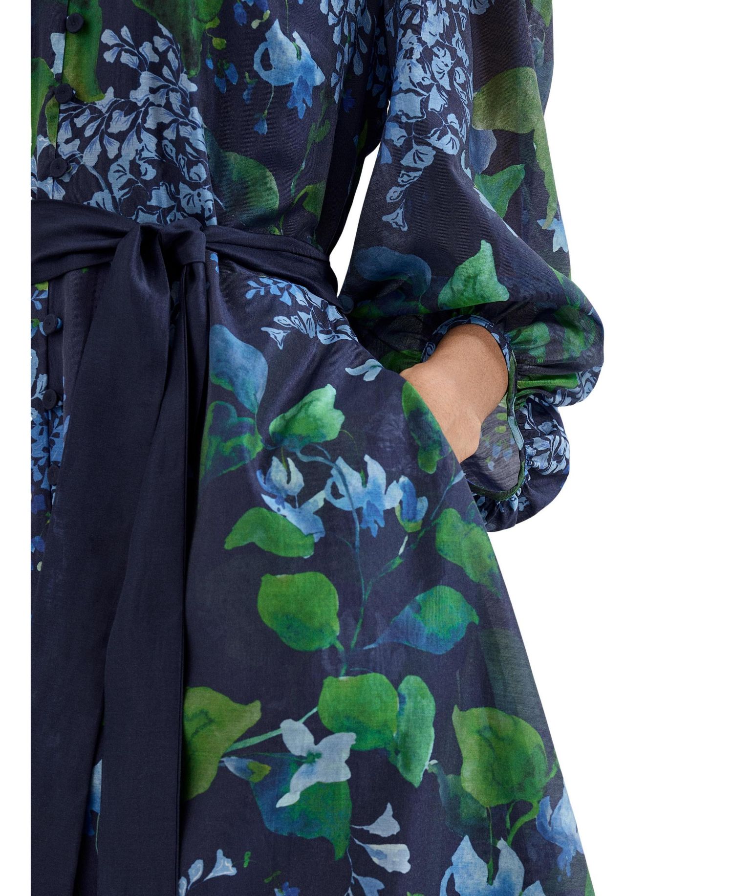 Women's Nixie Printed Midi Wrap Dress
