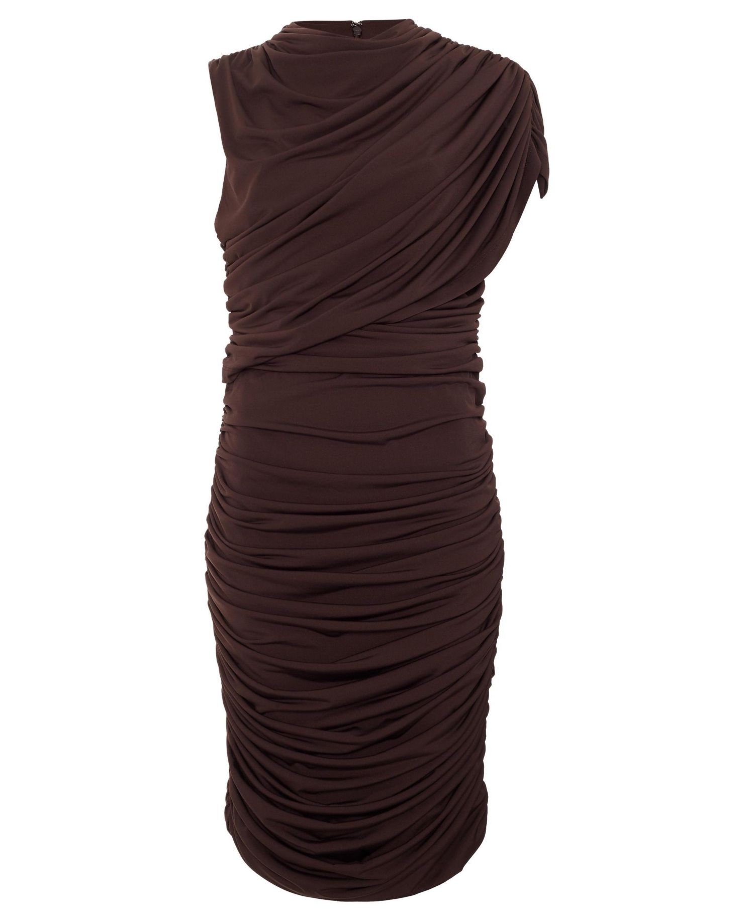 Women's Aimee Ruched Asymmetric Body-Con Dress