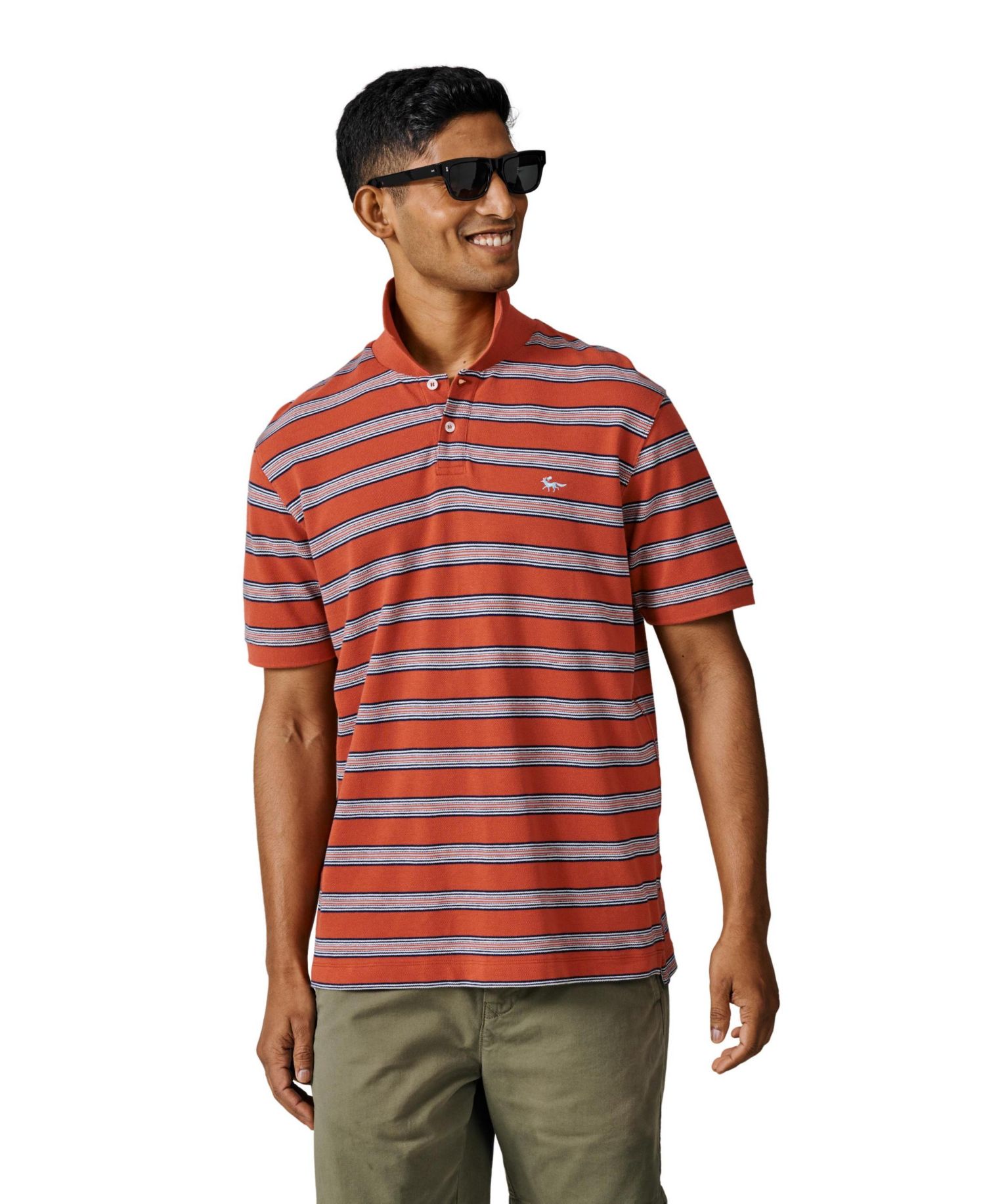 Men's Blair Pique Stripe Polo Shirt