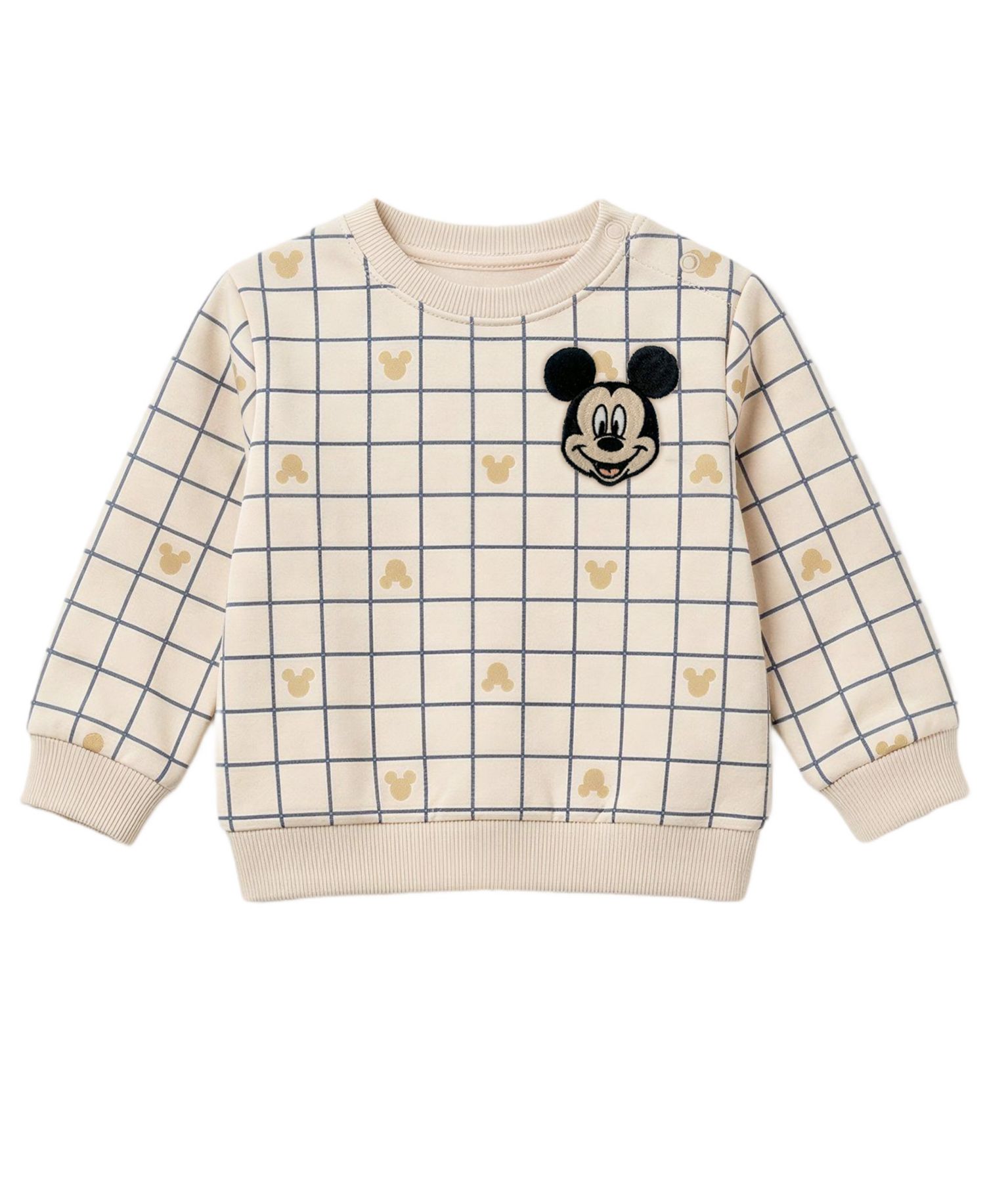Baby Boys' Mickey Jogger Long-Sleeve Crewneck Sweatshirt and Jogger Pants, 2-Piece Set