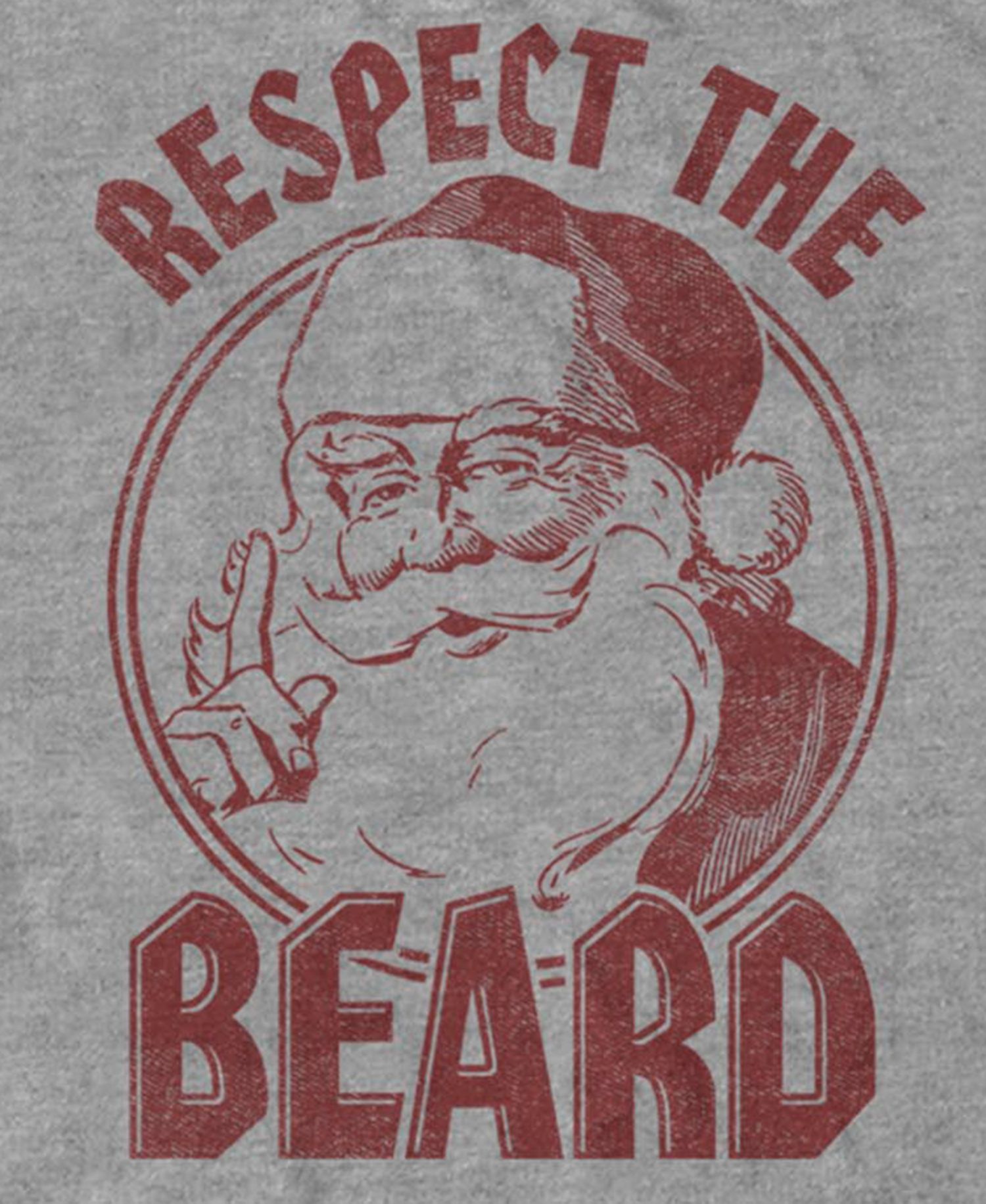 Men's Respect The Beard Graphic Crew Neck T-Shirt