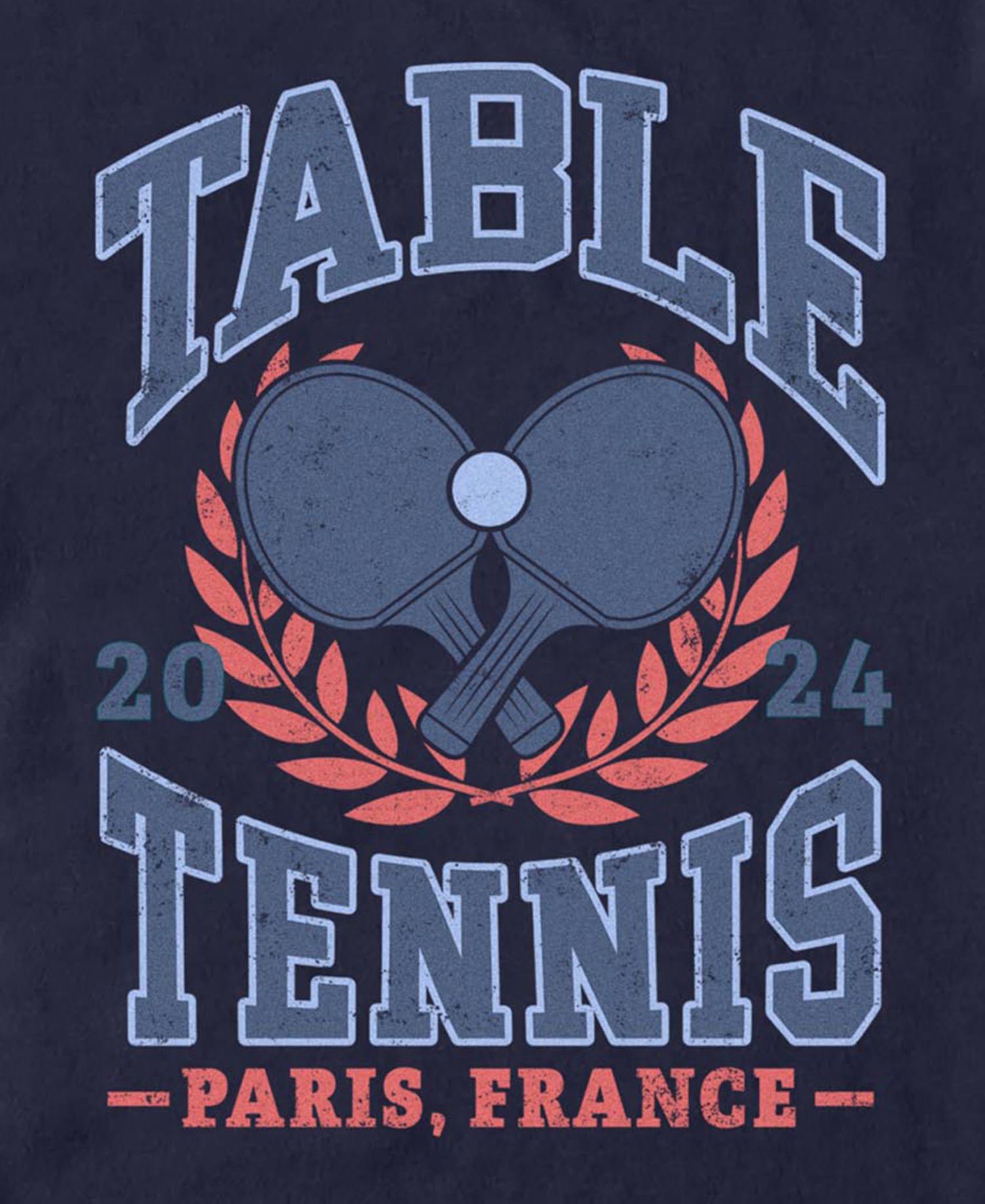 Men's Table Tennis Graphic Crew Neck T-Shirt