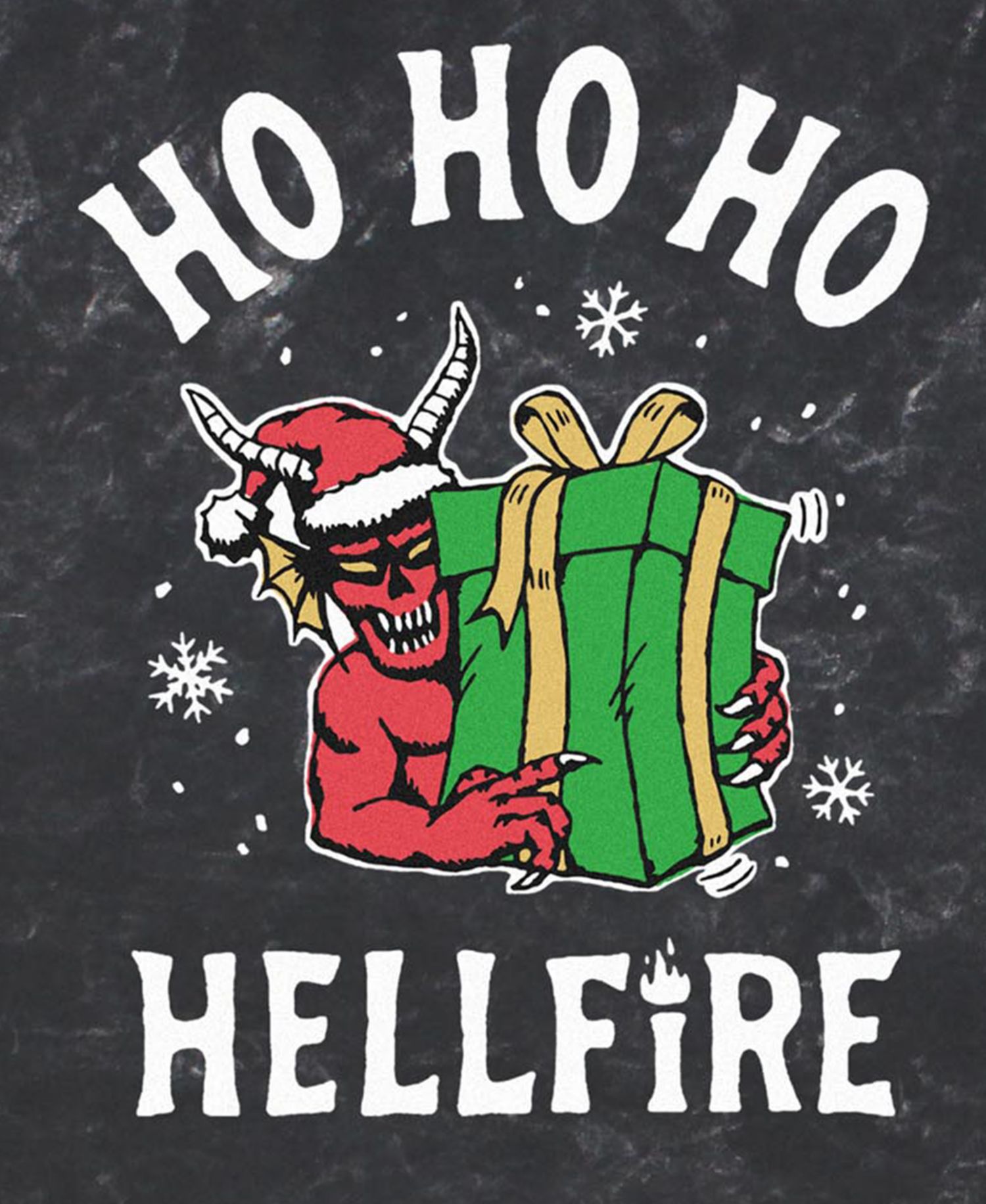 Men's Hellfire Ho Ho Ho Stranger Things Holiday Graphic T-Shirt