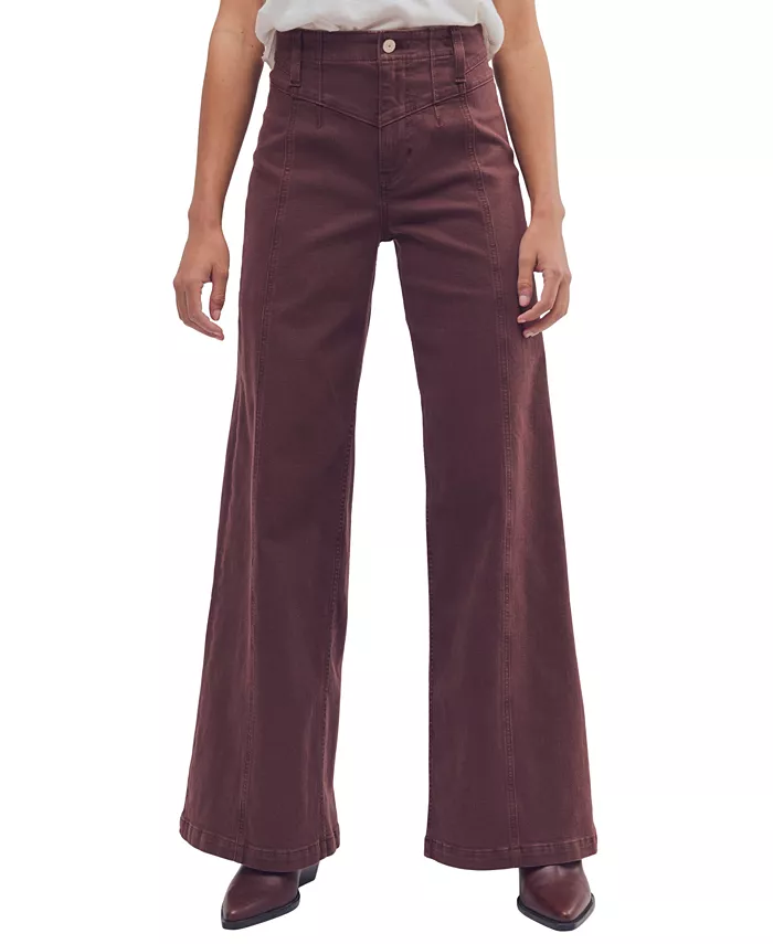 Women's Libre Corduroy High-Rise Wide-Leg Pants