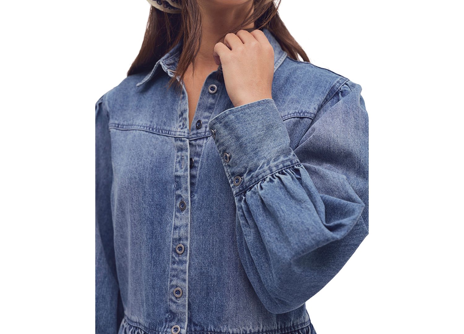 Women's Marris Smocked Denim Mini Dress