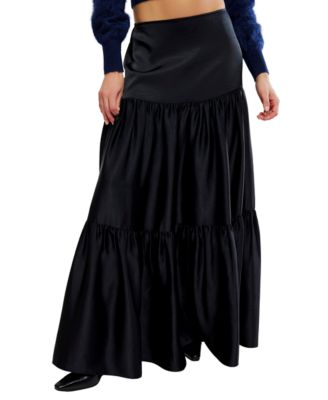 Women's Juliette Satin A-Line Maxi Skirt