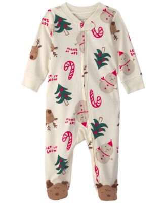 Baby Boys' and Girls' Christmas Icon 2-Way Zip Sleep & Play