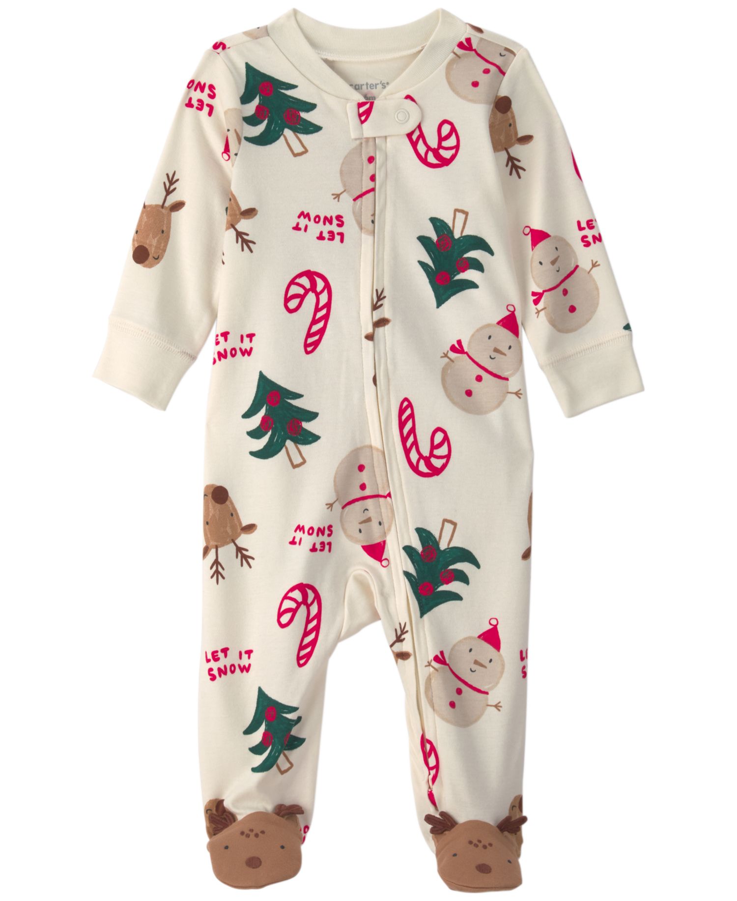 Baby Boys' and Girls' Christmas Icon 2-Way Zip Sleep & Play