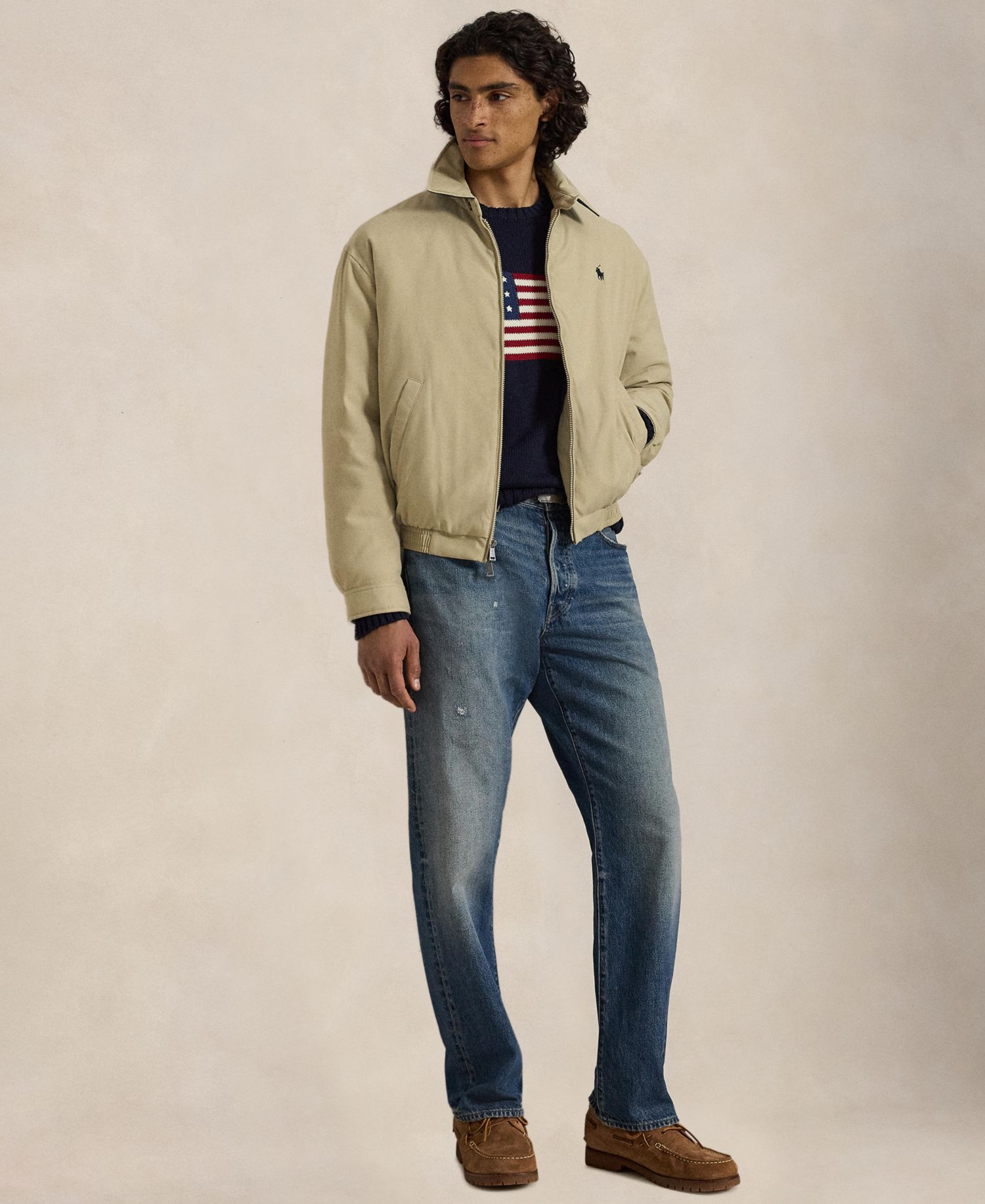 Men's Insulated Twill Bomber Water-Resistant Jacket