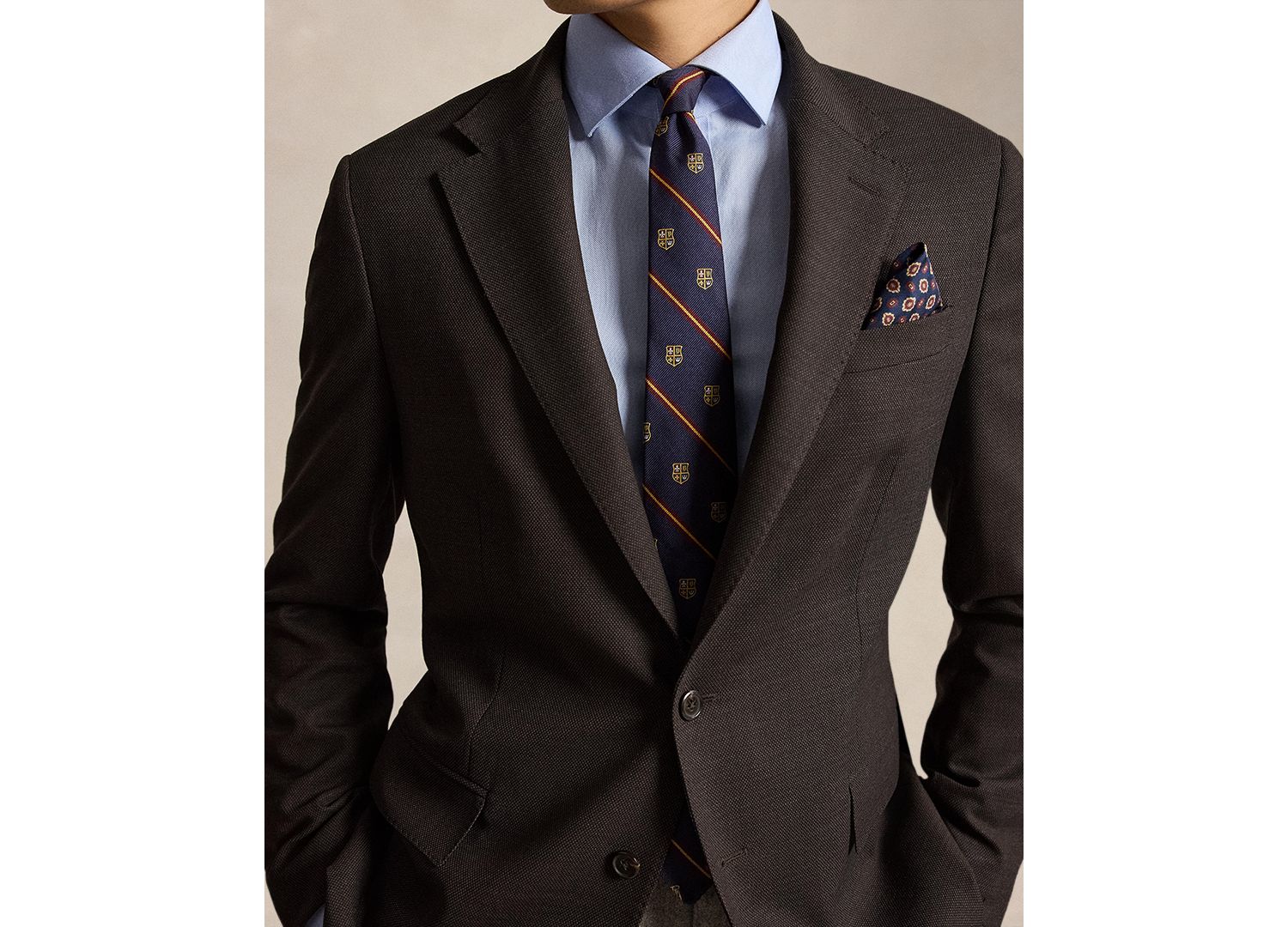 Men's Modern-Fit Wool-Blend Birdseye Suit Jacket