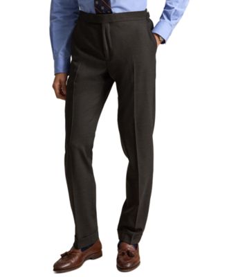 Men's Wool-Blend Birdseye Stretch Suit Pants