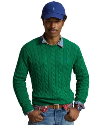 Men's Cable-Knit Cotton Sweater